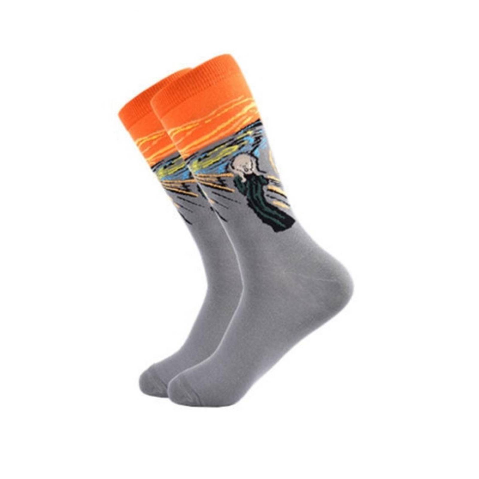 Calcetines Obras De Arte Unisex Pintura Escultura Mpb-257 El Grito