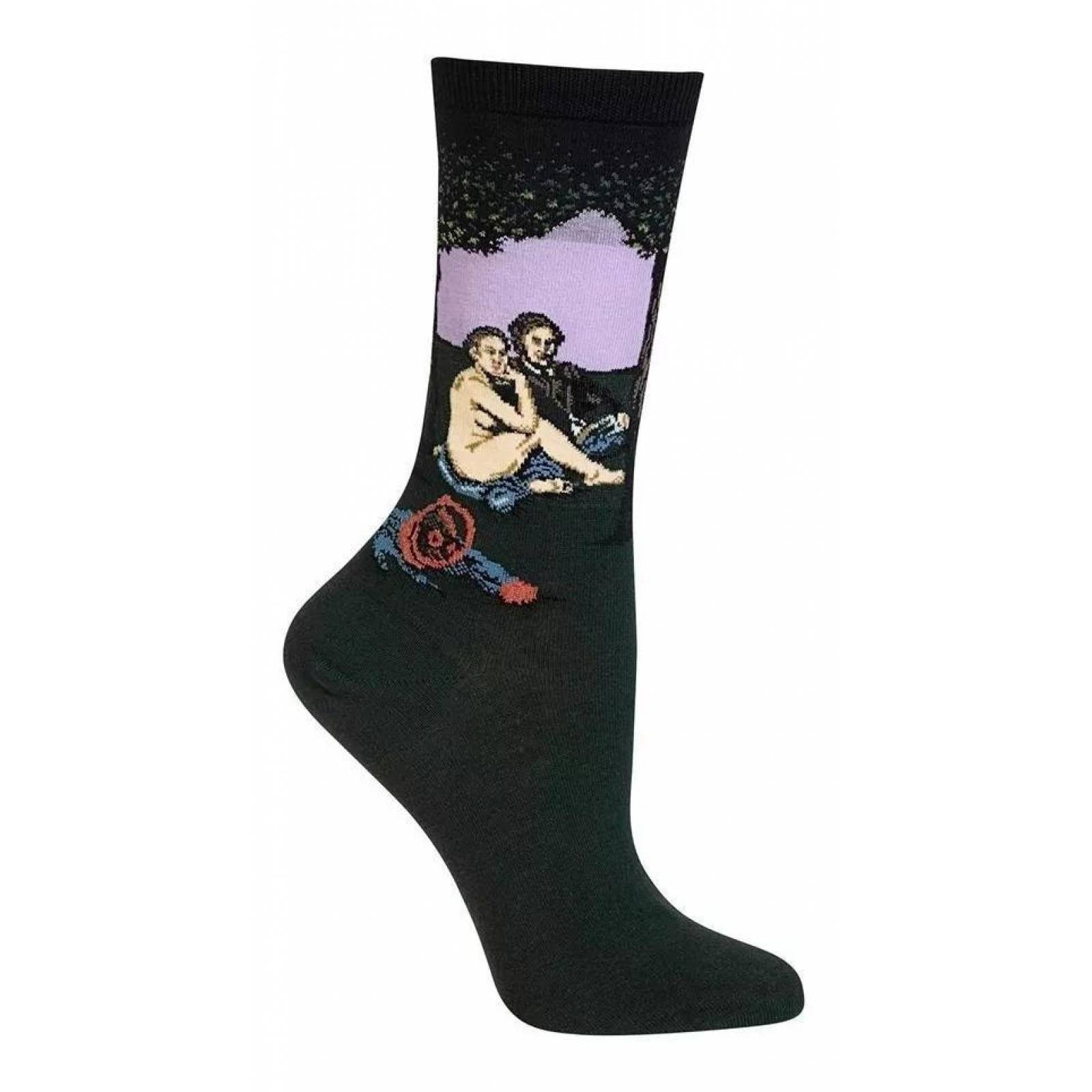 Calcetines Obras De Arte Unisex Pintura Escultura Mpb-257 Almuerzo sobre la Hierba