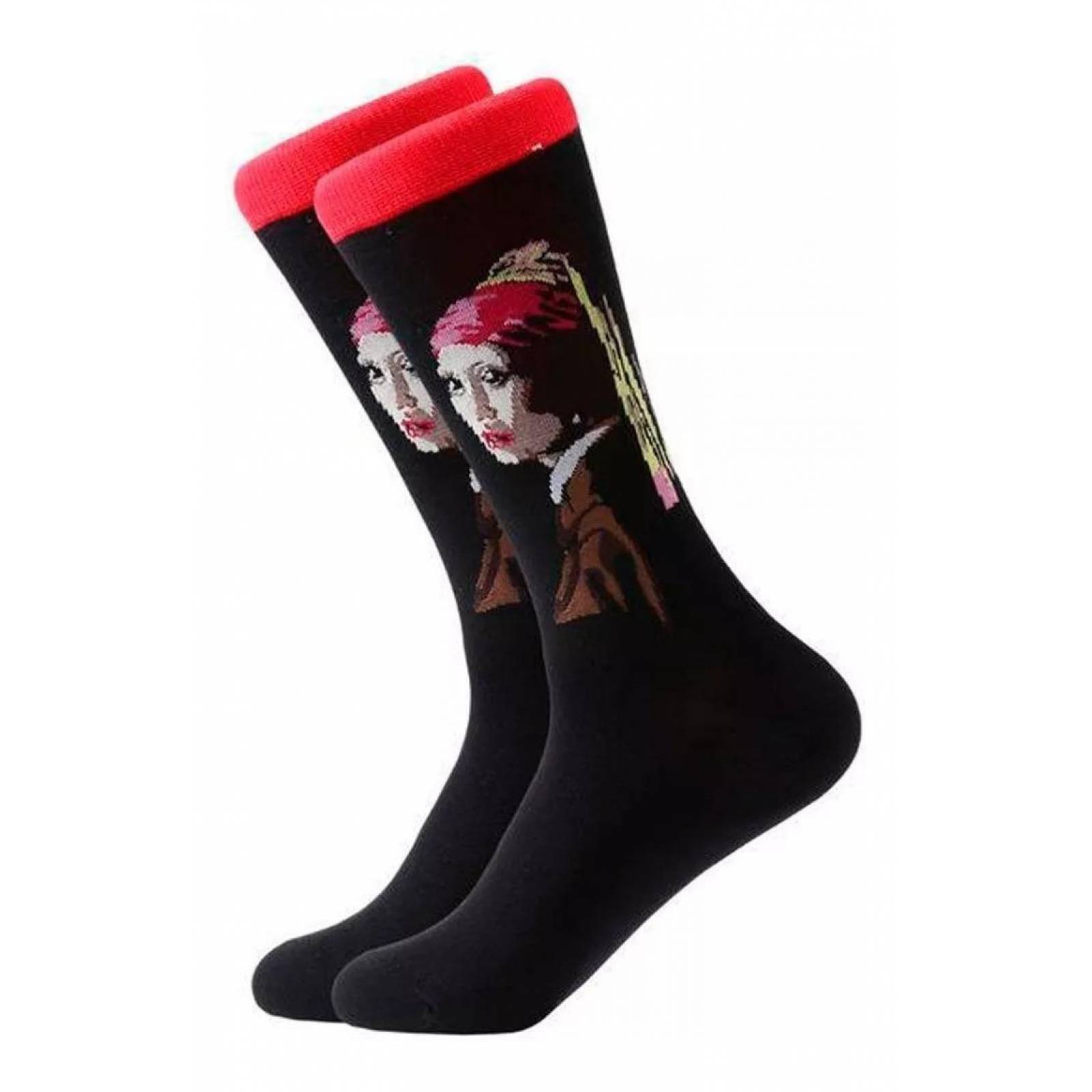 Calcetines Obras De Arte Unisex Pintura Escultura Mpb-257 La Joven de la Perla