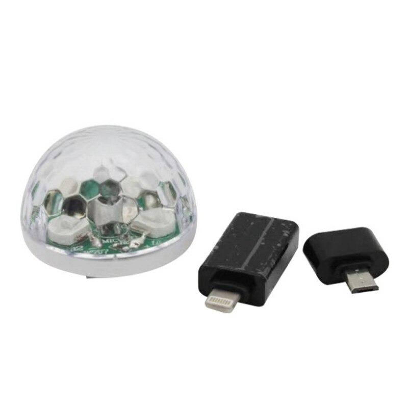 Mini disco luces LED USB para teléfono fiesta compatible con iOS A-235 