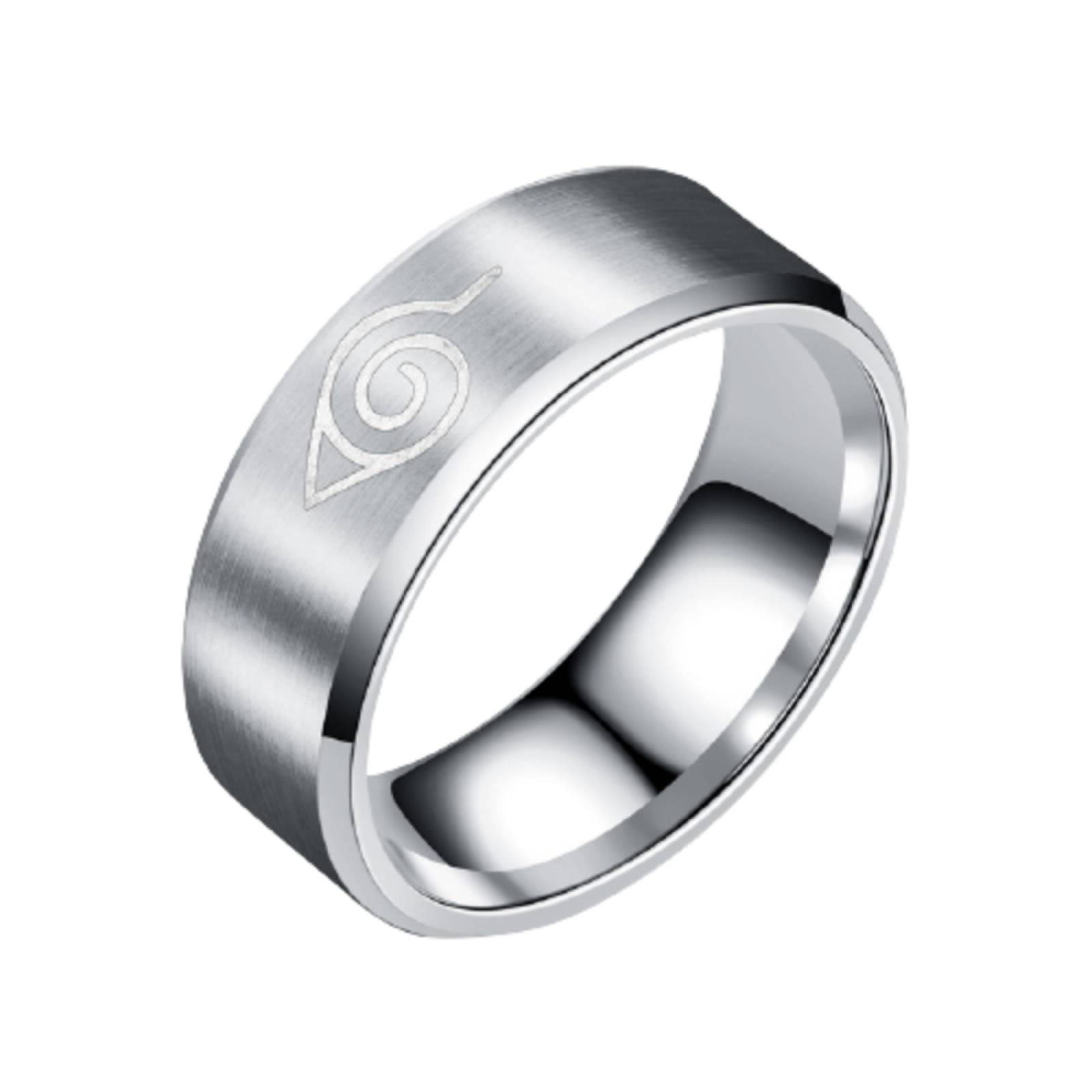 Anillo Naruto Konoha Acero Inoxidable M-007 