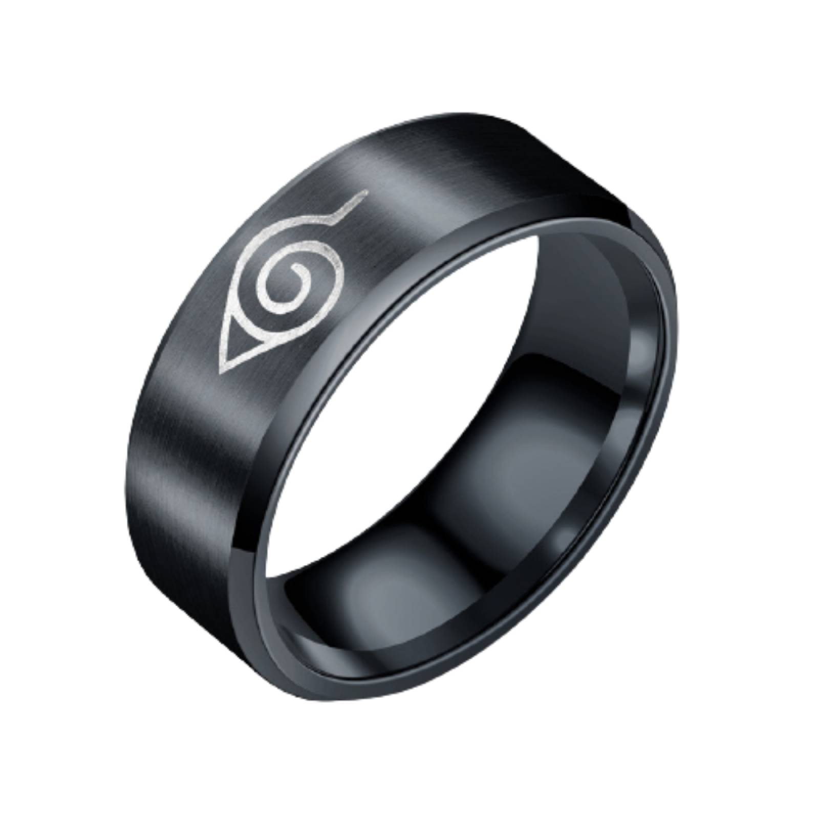 Anillo Naruto Konoha Acero Inoxidable M-007 