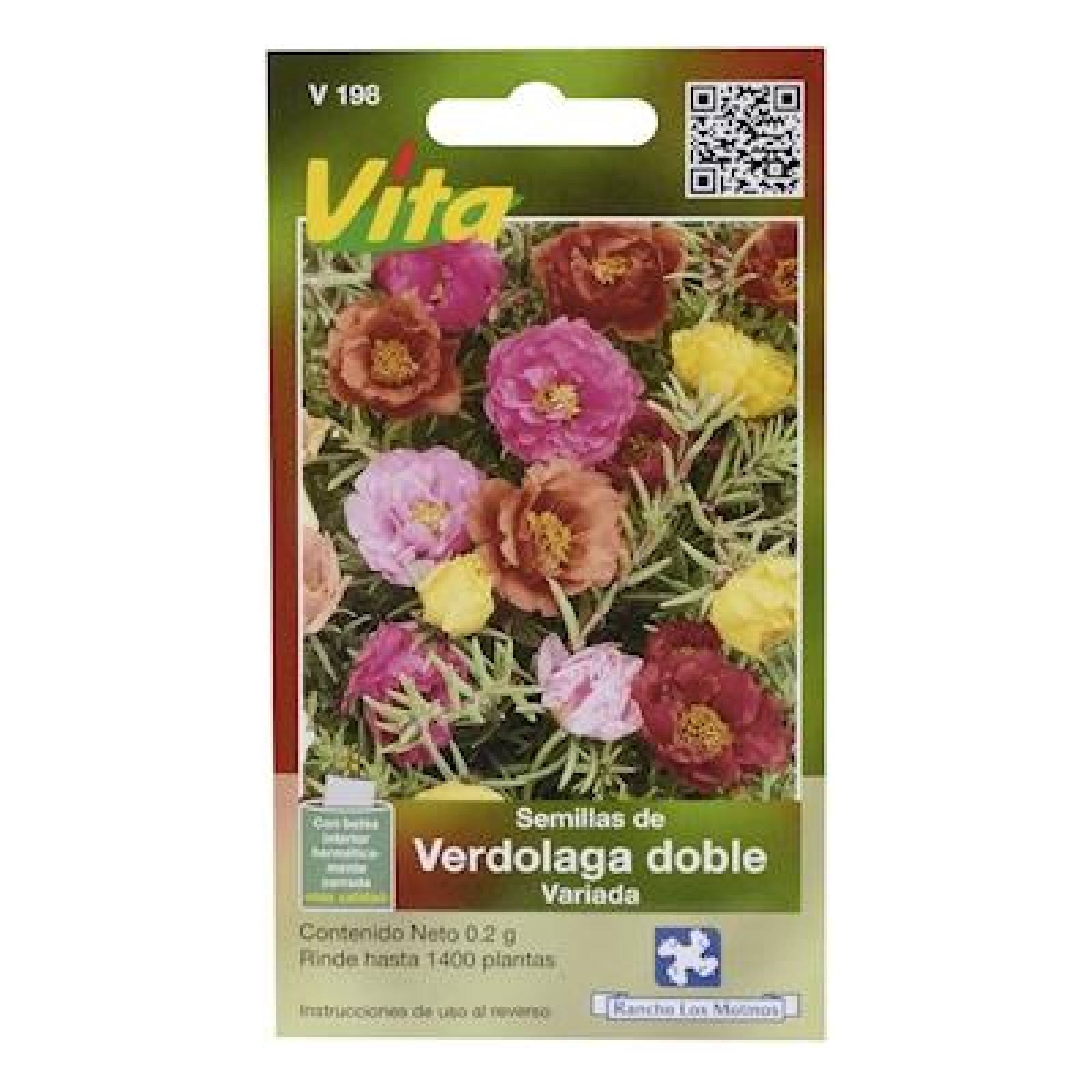 SEMILLAS DE VERDOLAGA DOBLE VARIADA 0.2 GR MULTICOLOR VITA 