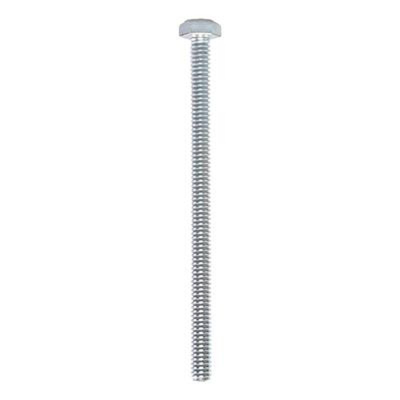 TORNILLO CABEZA HEXAGONAL DE 1/4 X 4 PULGADAS PLATA 100 PIEZAS 