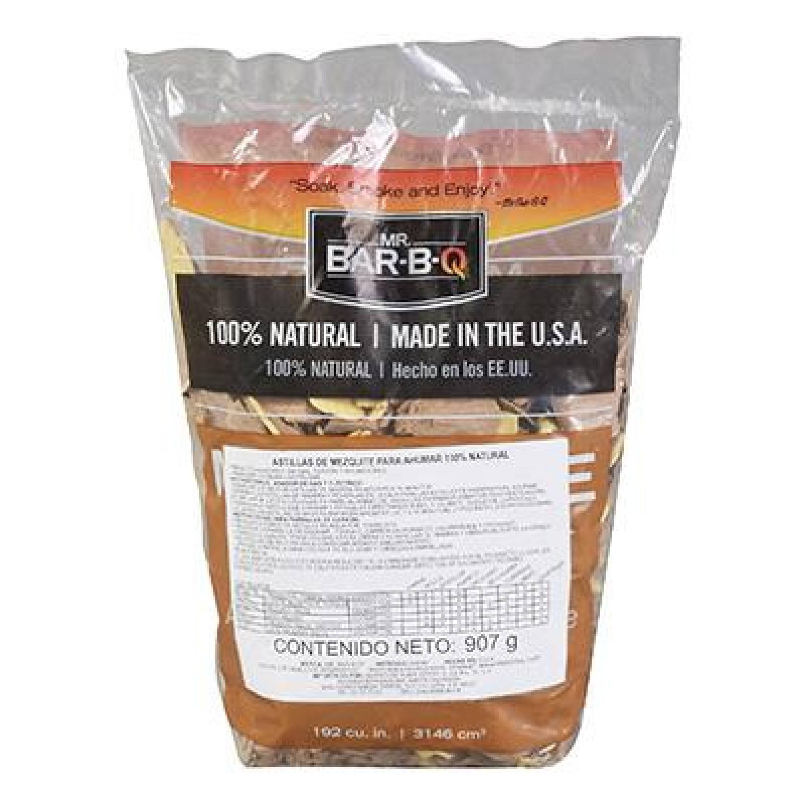 ASTILLAS MADERA DE MEZQUITE 907 GR CAFÉ MR BAR-B-Q 