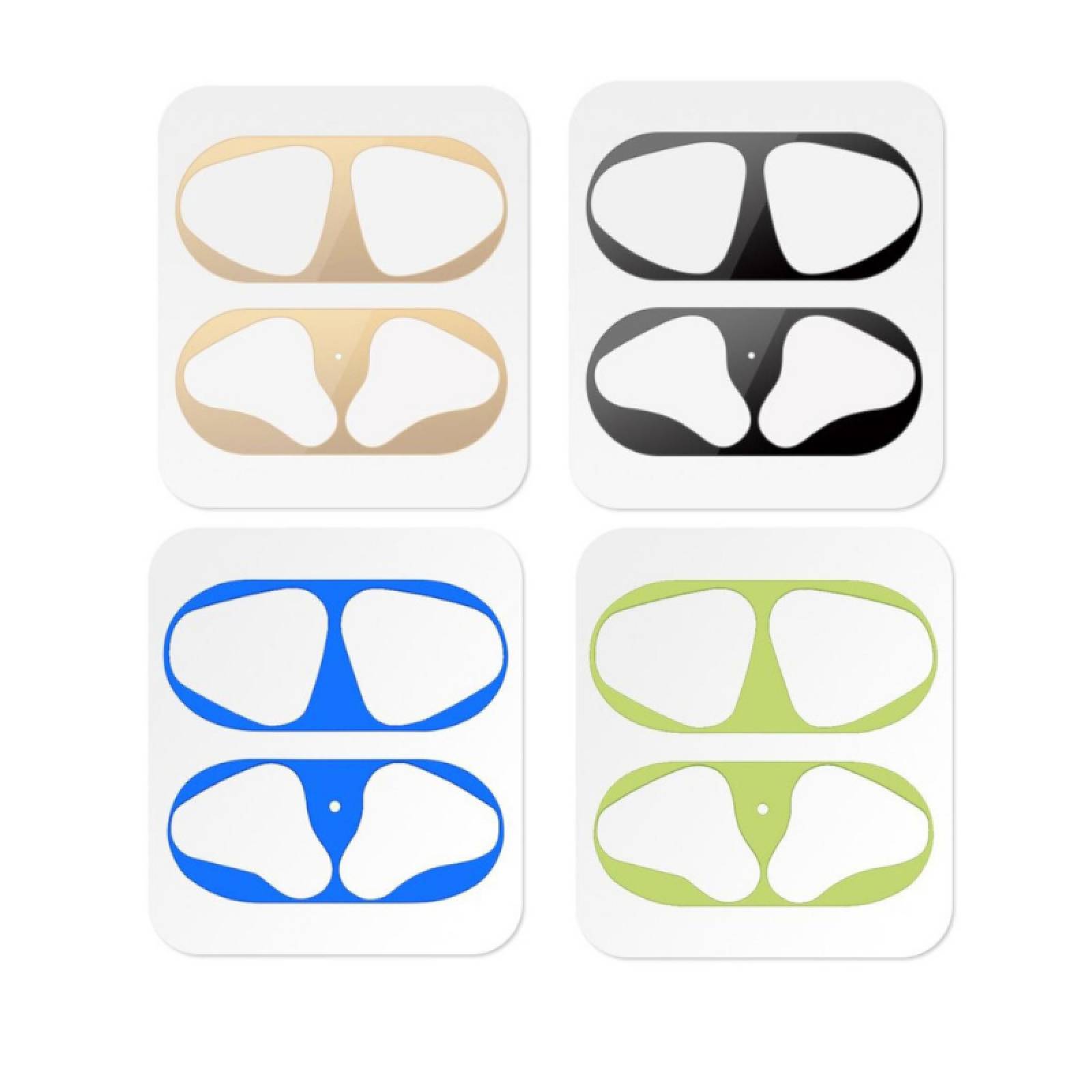 Paquete De 4 Stickers Calcomanía Protector Para Audífonos MODELO 1