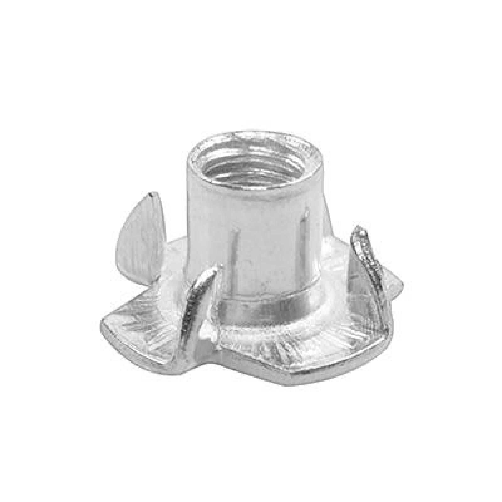 TUERCA TIPO T 1/4 PLATA 12 PIEZAS 