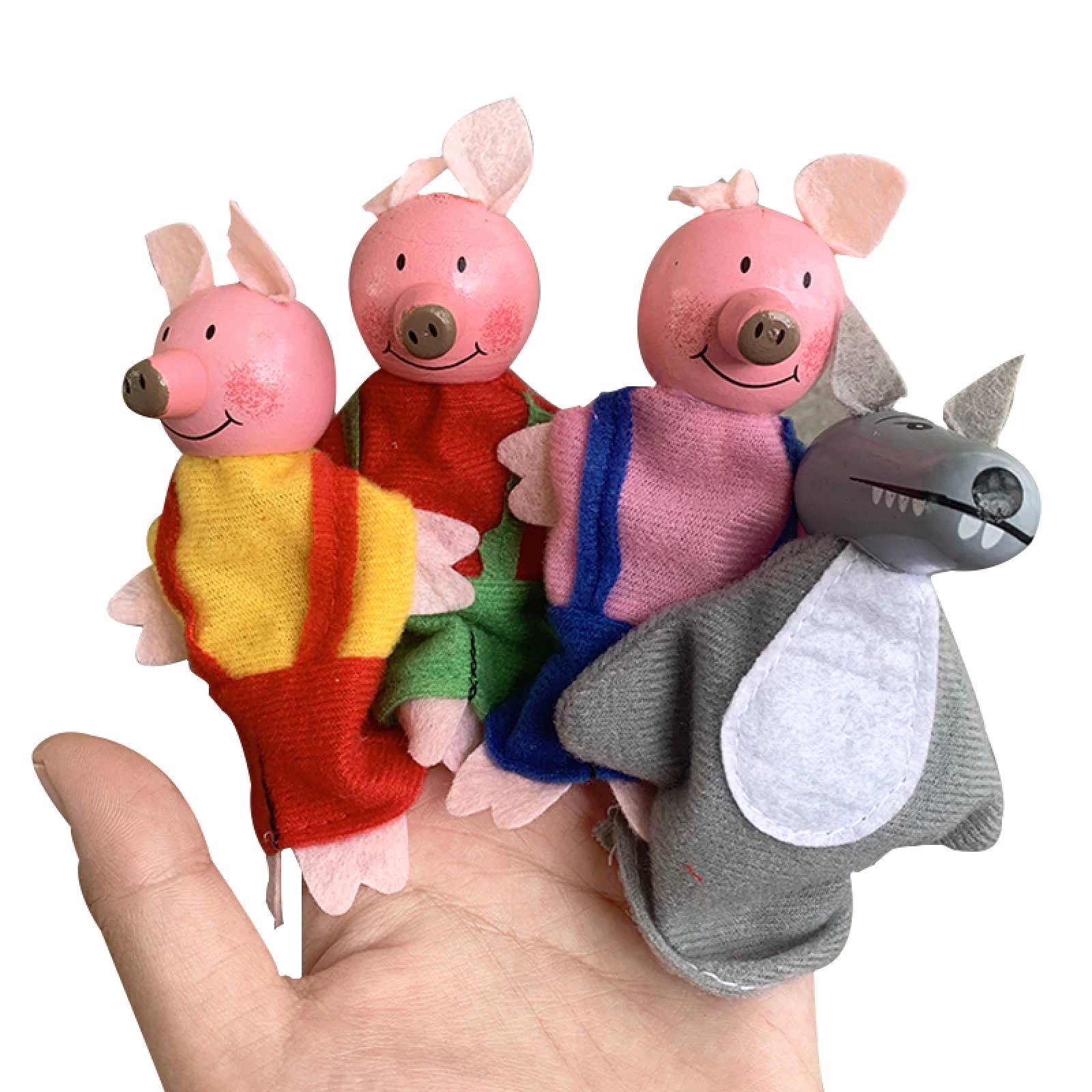 Set Títeres De Peluche Para Dedo De Animalitos/Cuentos MODELO 3