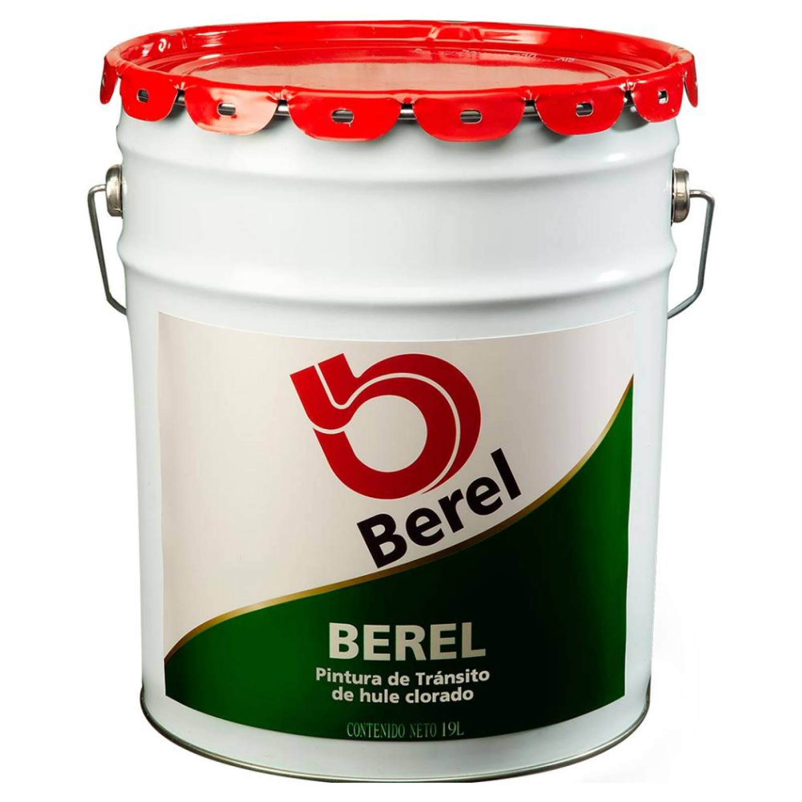 PINTURA DE TRANSITO DE HULE CLORADO EXTERIOR BEREL 19 LITROS MATE 