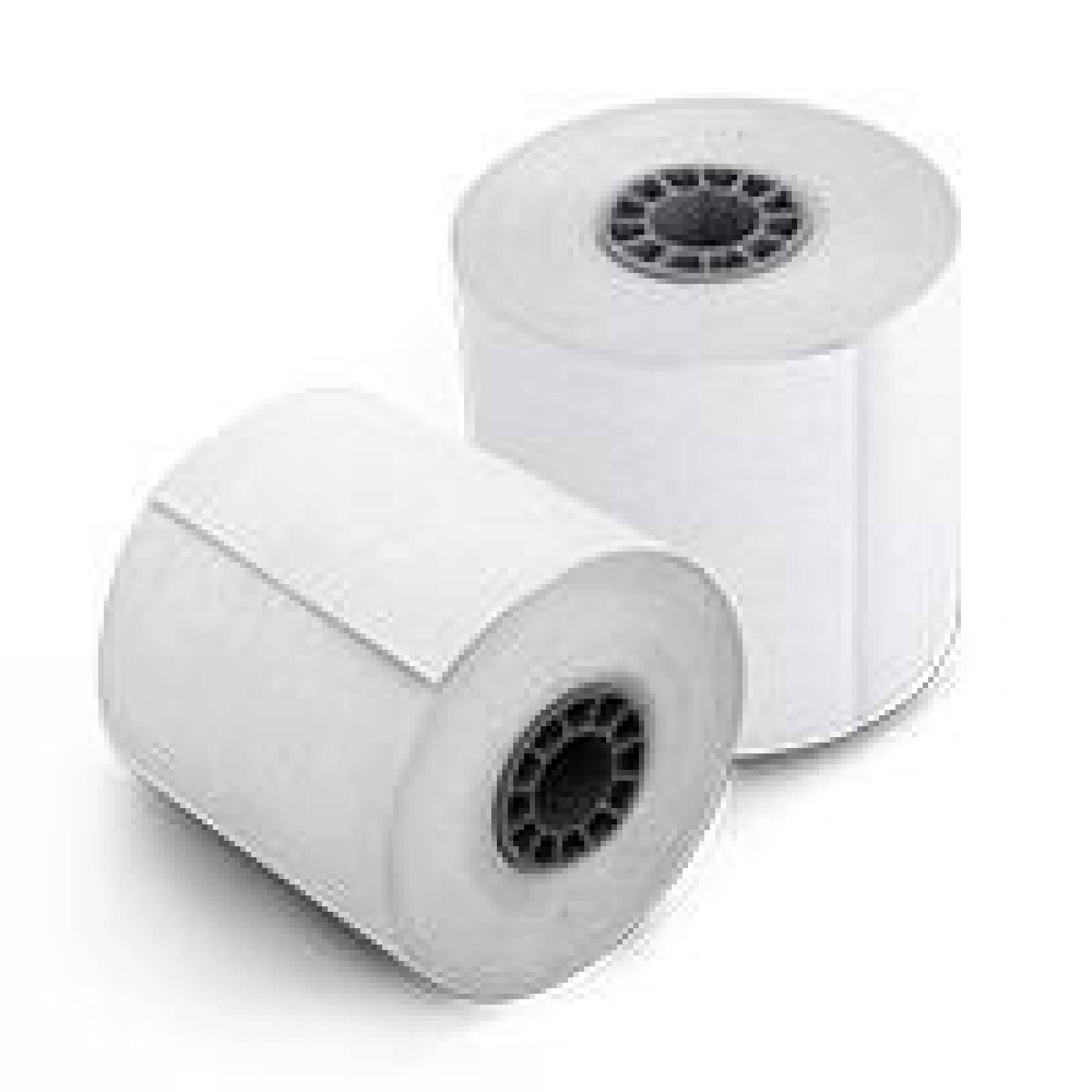 PAQUETE ROLLO PAPEL TERMICO GHIA 80X70 MM /10 PIEZAS /PARA IMPRESORAS DE 80MM // REACCION NEGRO 