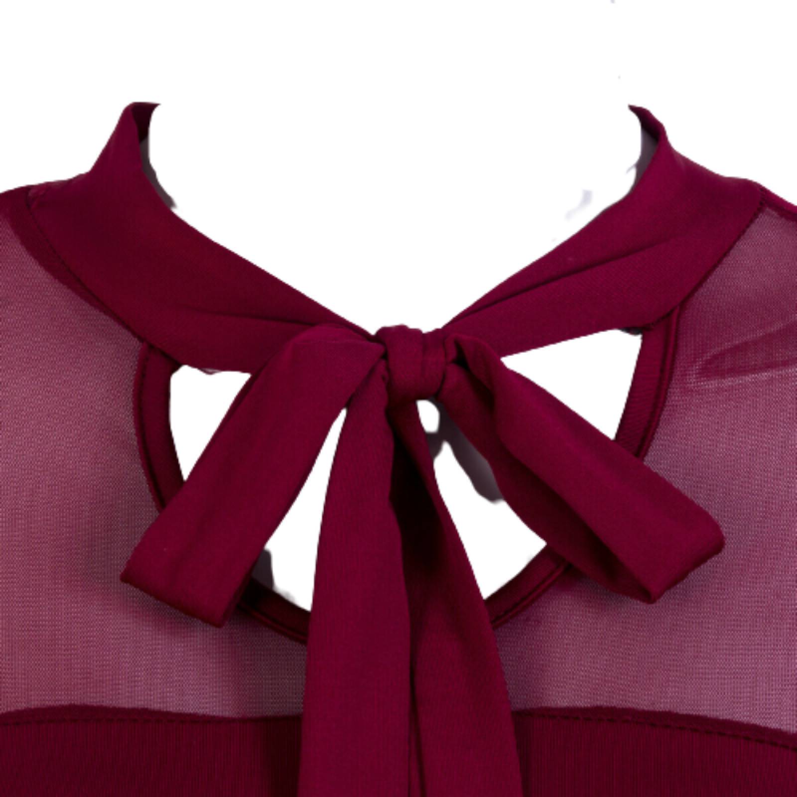 Blusa Body Con Malla Para Mujer M-183 