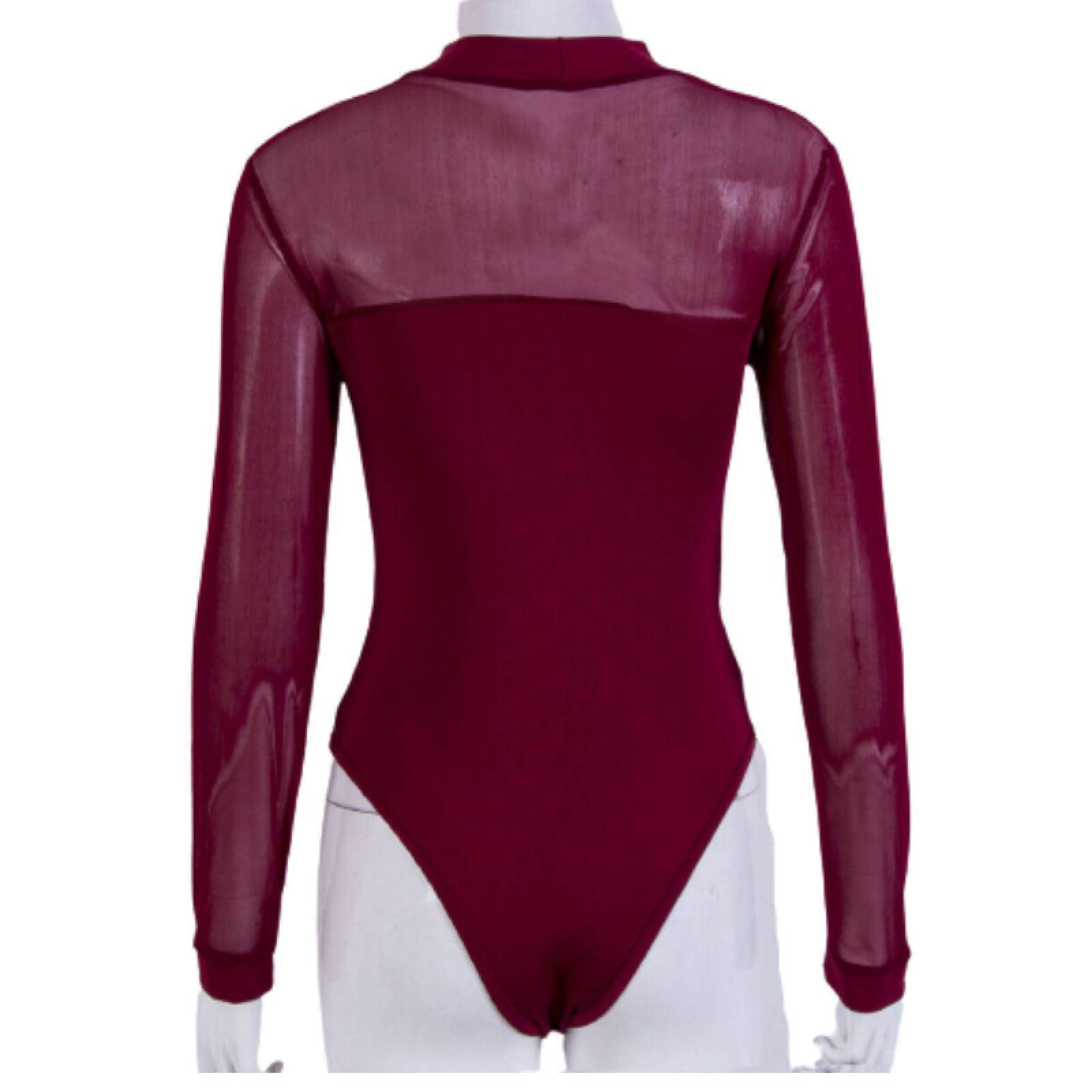Blusa Body Con Malla Para Mujer M-183 