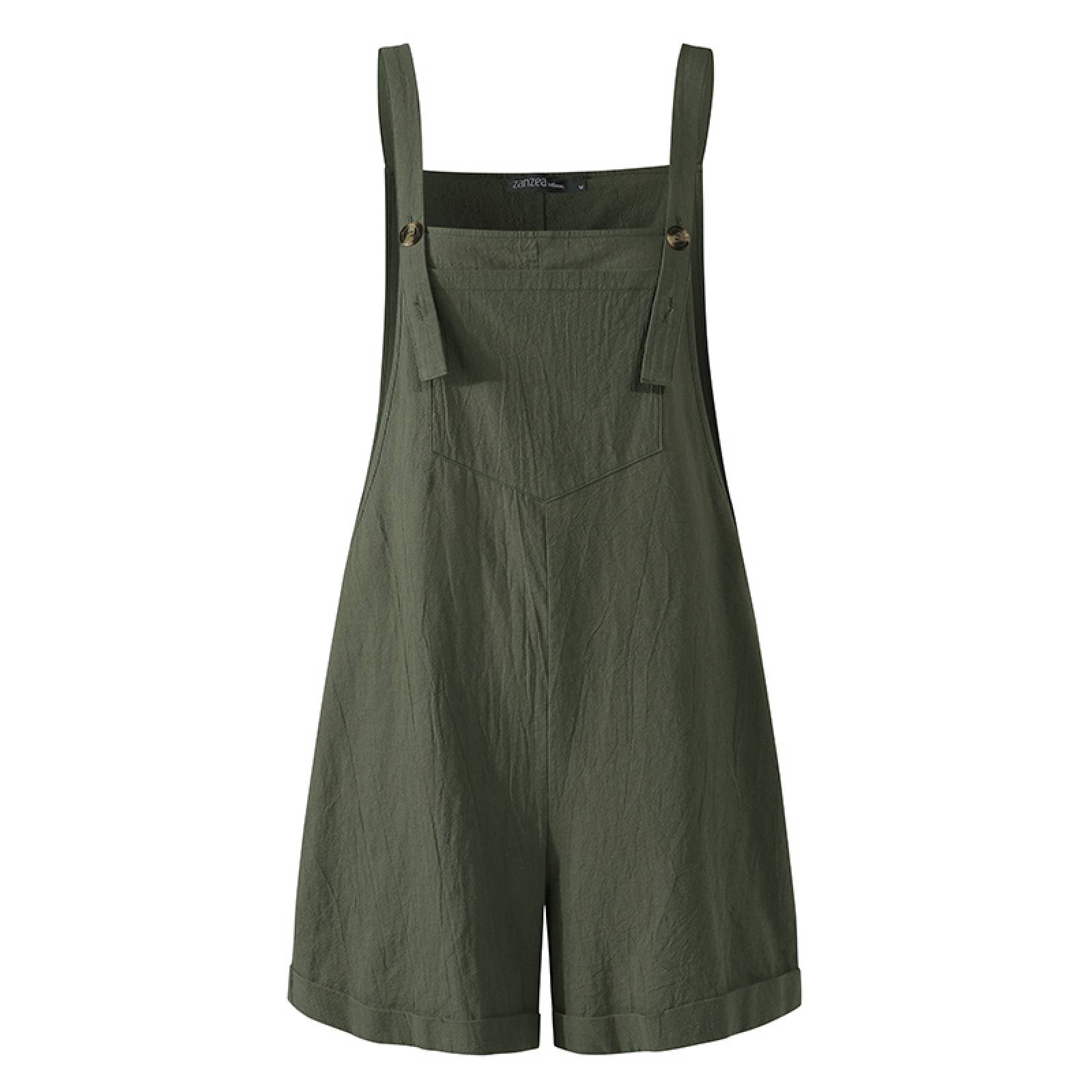Jumpsuit Short Mono Con Botones Para Mujer M-198 