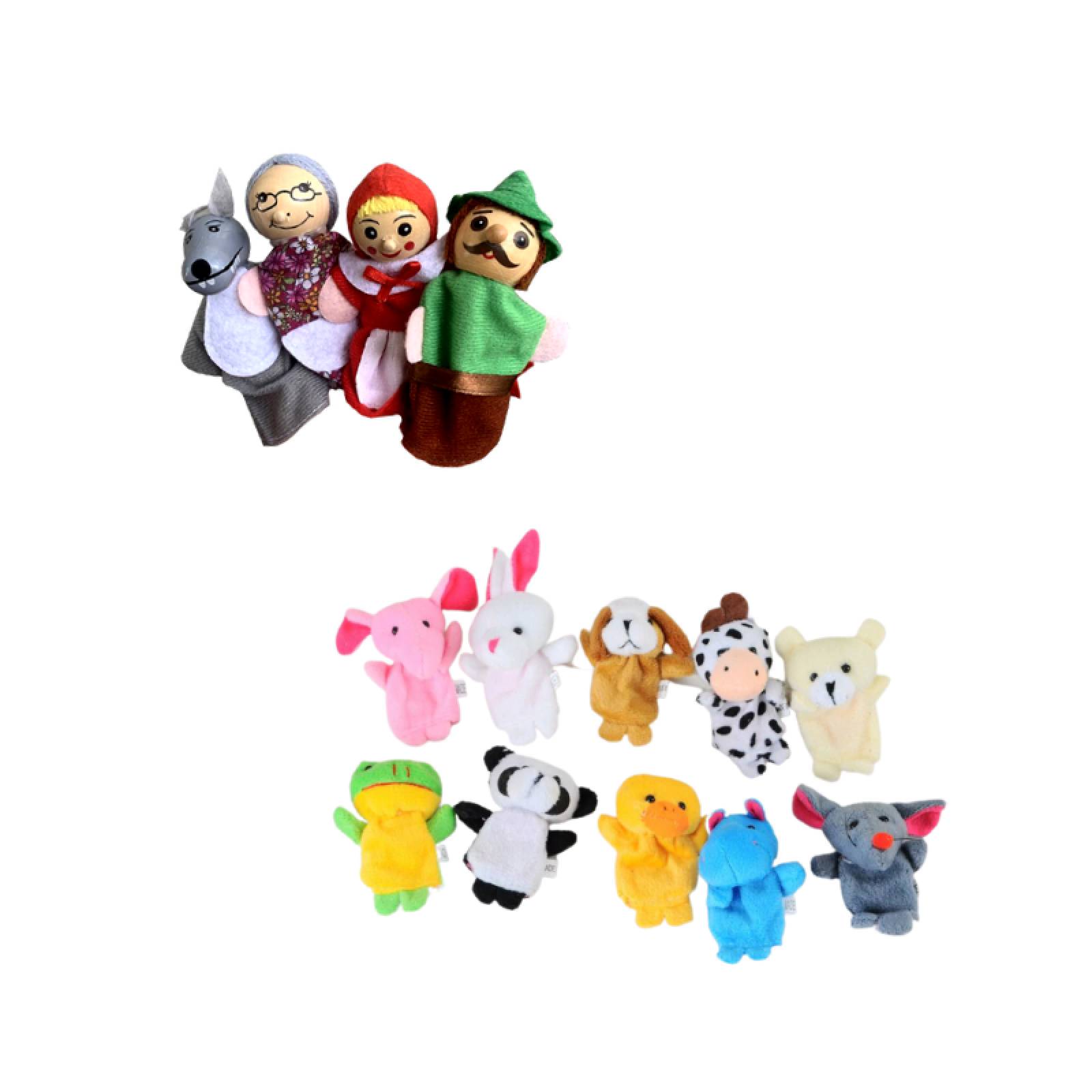 Paquete De 2 Sets De Titeres Para Dedo Educativos MPB-059-2X 