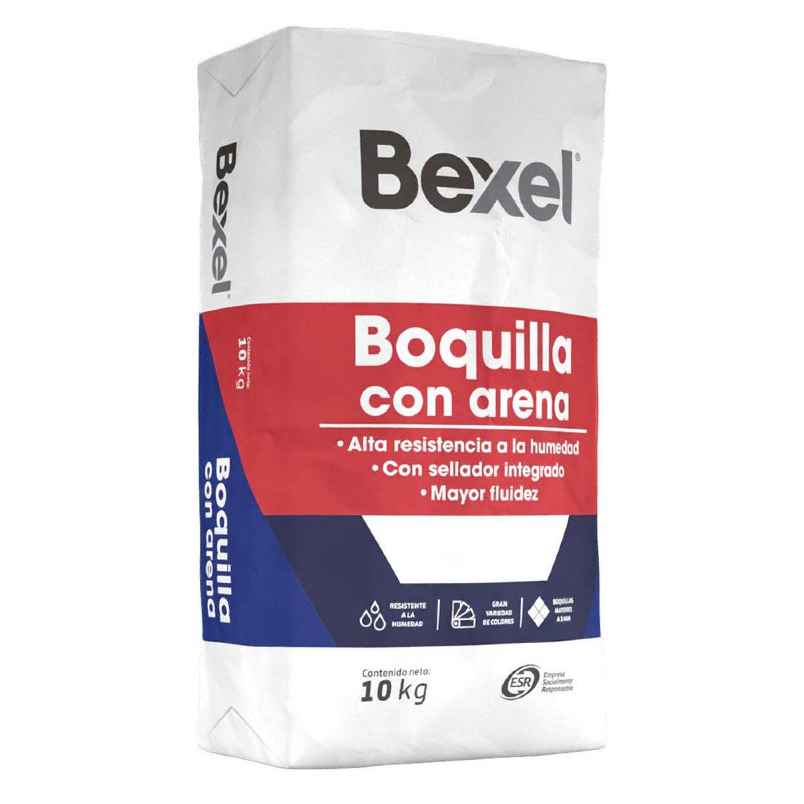 BOQUILLA CON ARENA COLOR CHOCOLATE 10 KG 