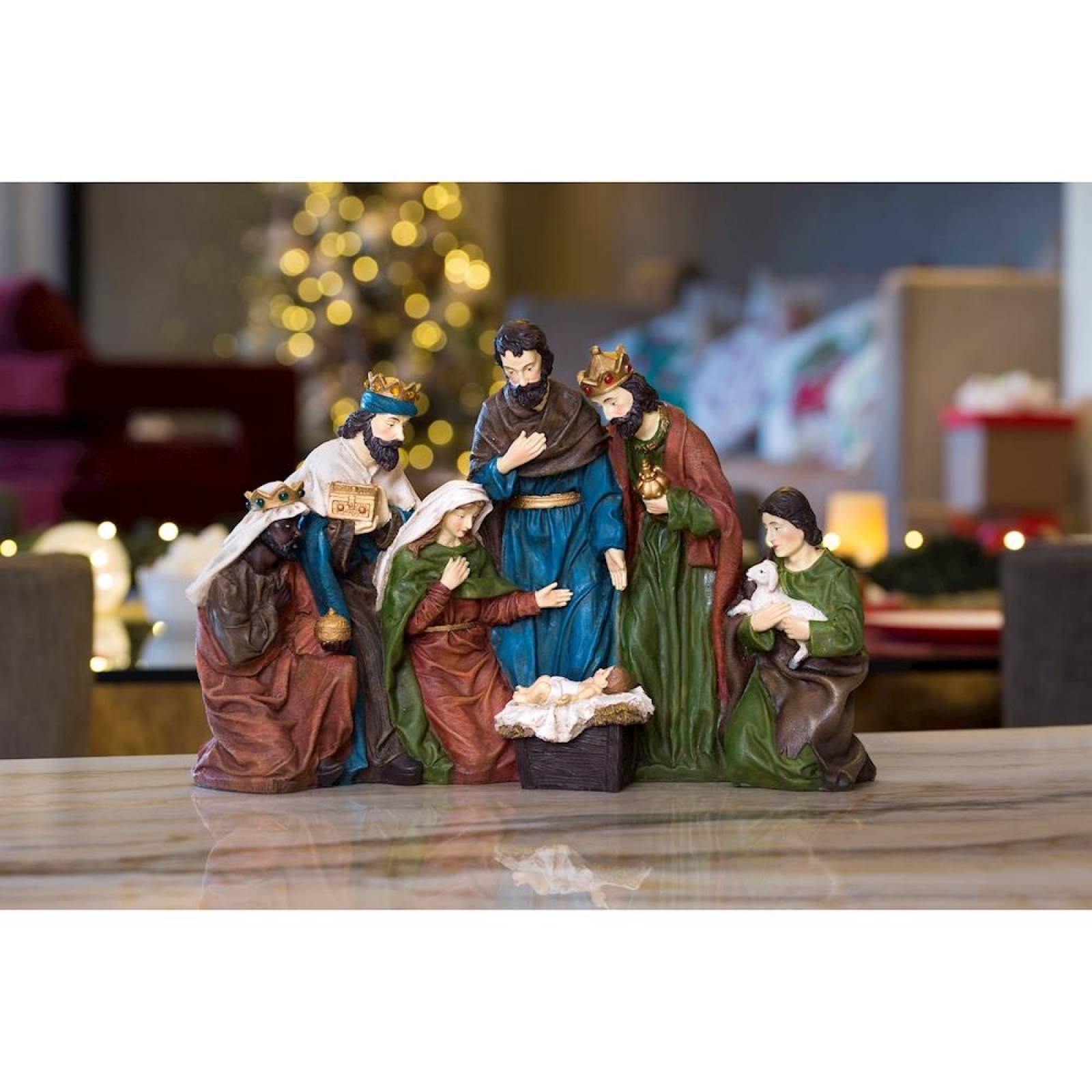 NACIMIENTO NAVIDEÑO 30 X 46 X 15 CM MULTICOLOR 