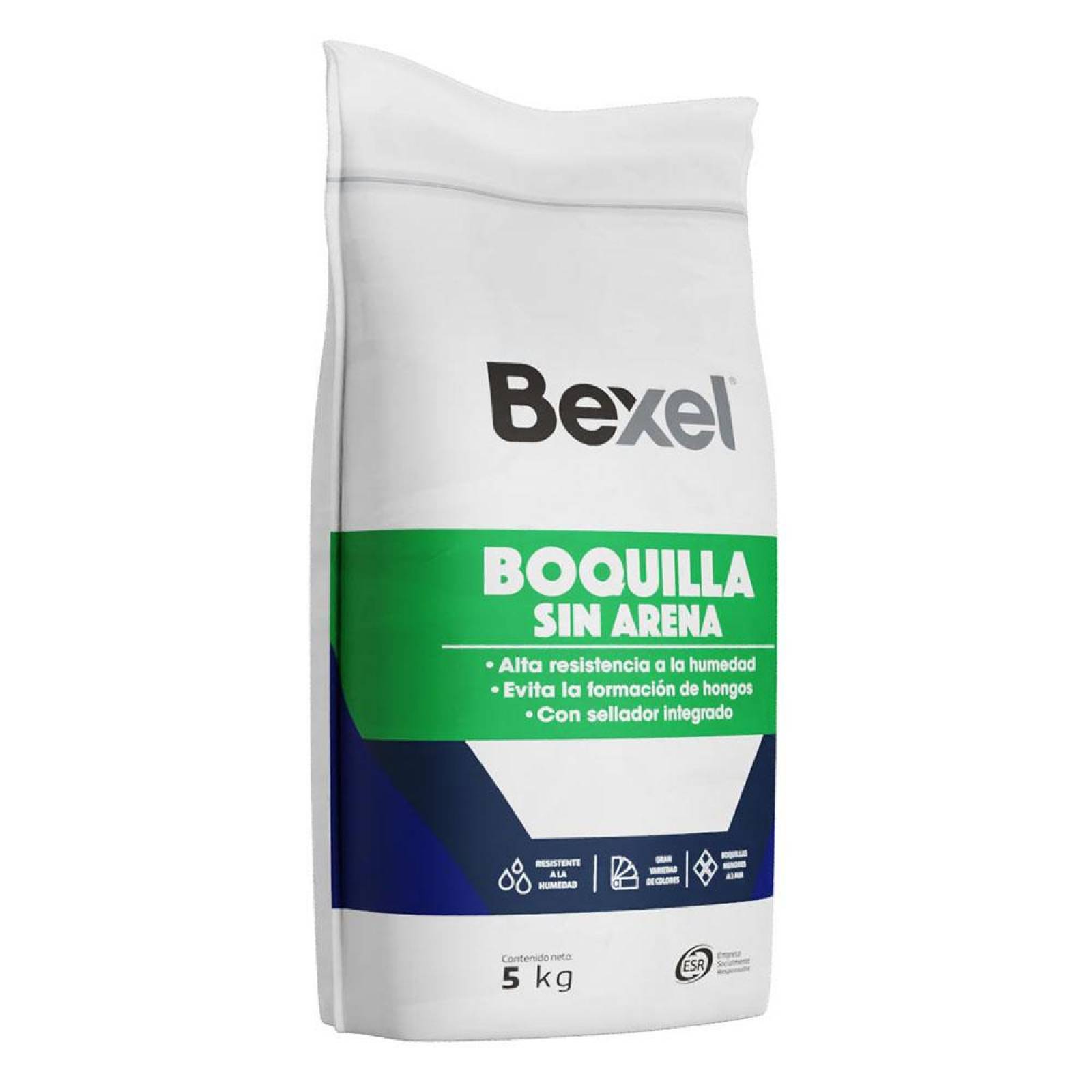 BOQUILLA SIN ARENA COLOR BLANCO 5 KG