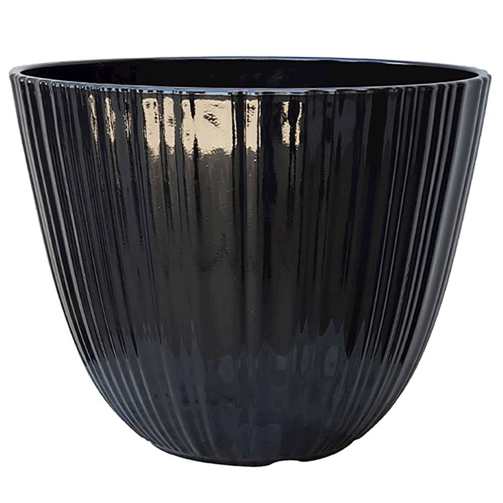 MACETAS DE RESINA GRANGER 15 NEGRO TRENDSPOT MEXICO 