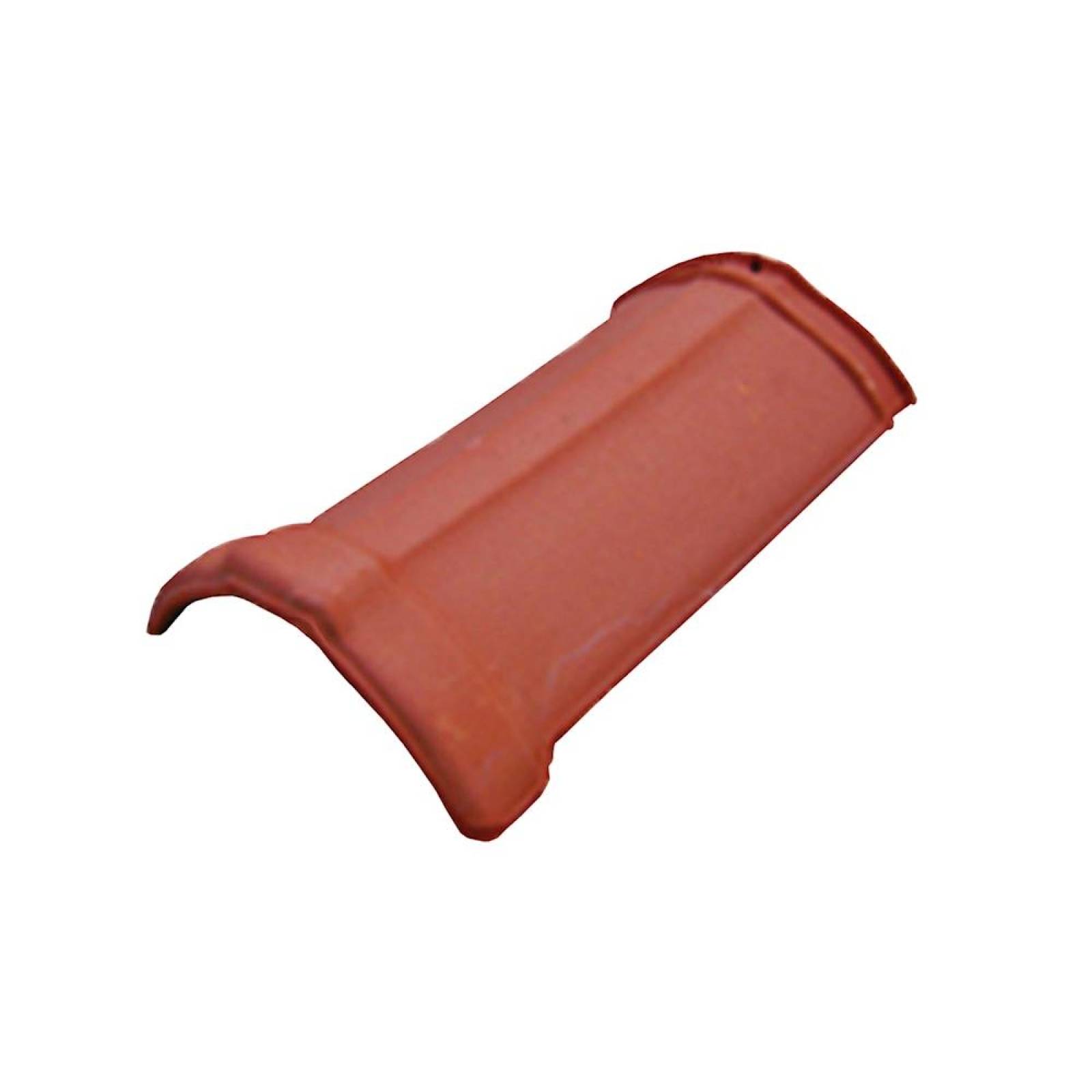 TEJA CUMBRERA ROJA 36 X 22 CM BARRO NATURAL 