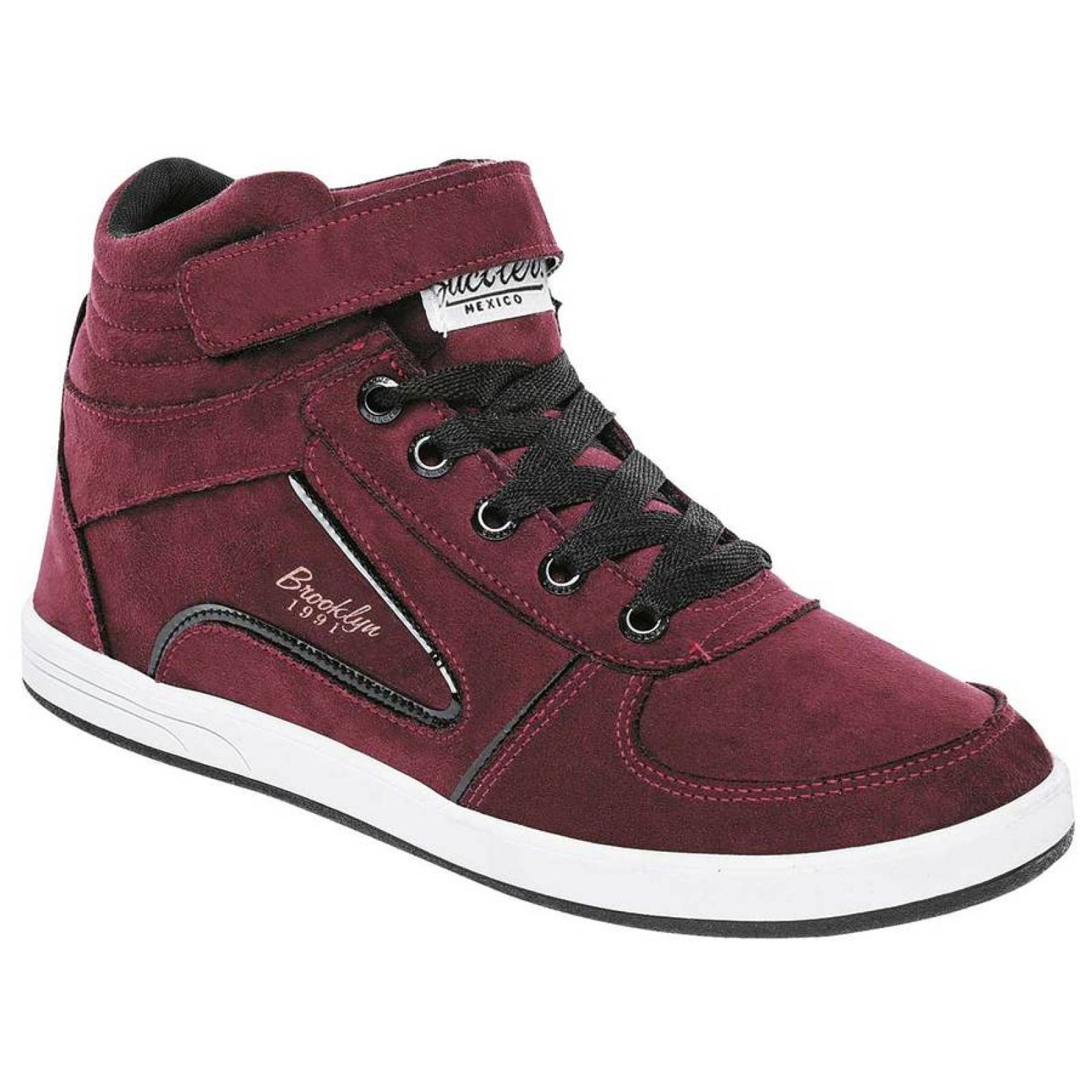 TENIS URBANO Buckler BROOKLYN Color VINO HOMBRE TX1