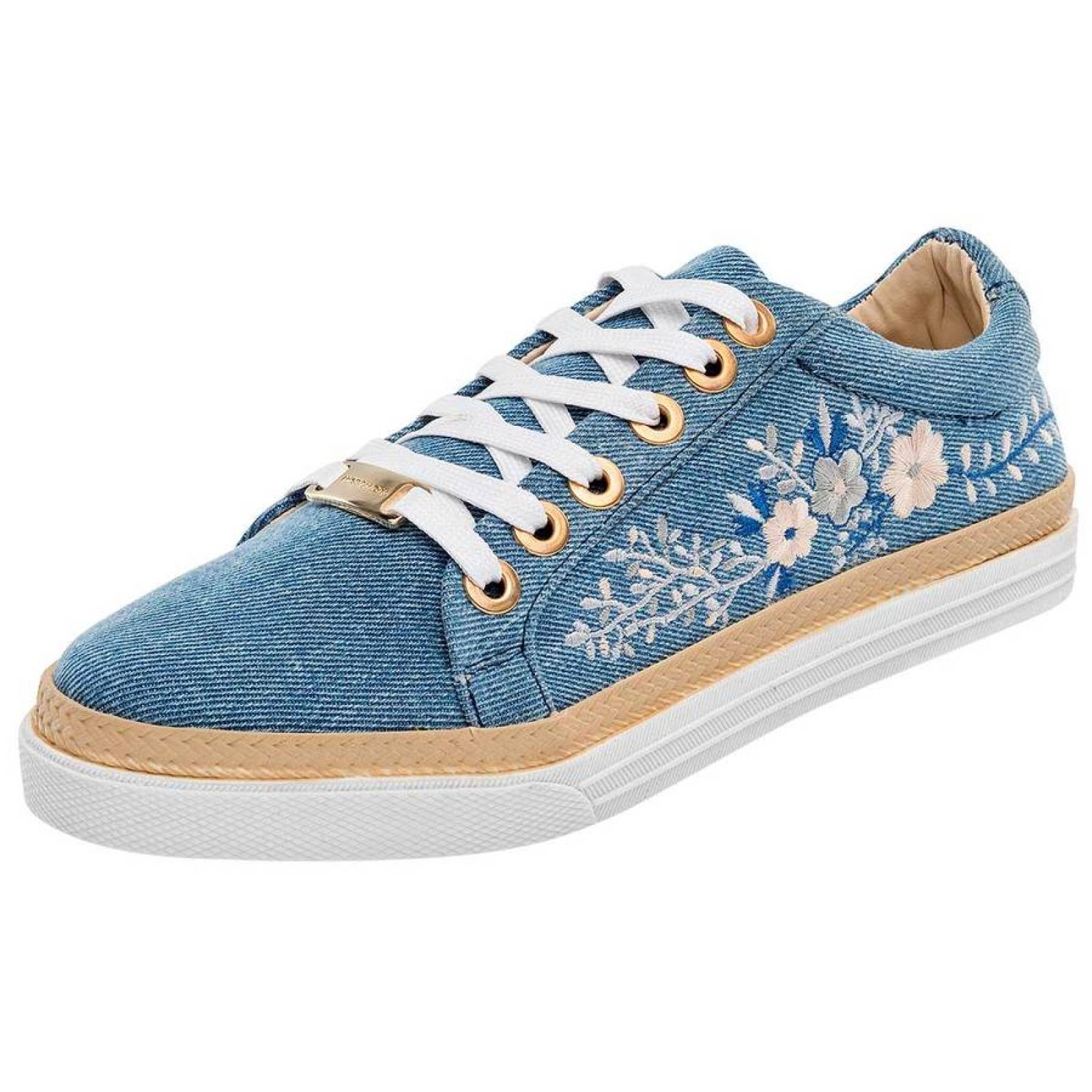 TENIS URBANO Moramora 2904 Color MEZCLILLA MUJER TX1