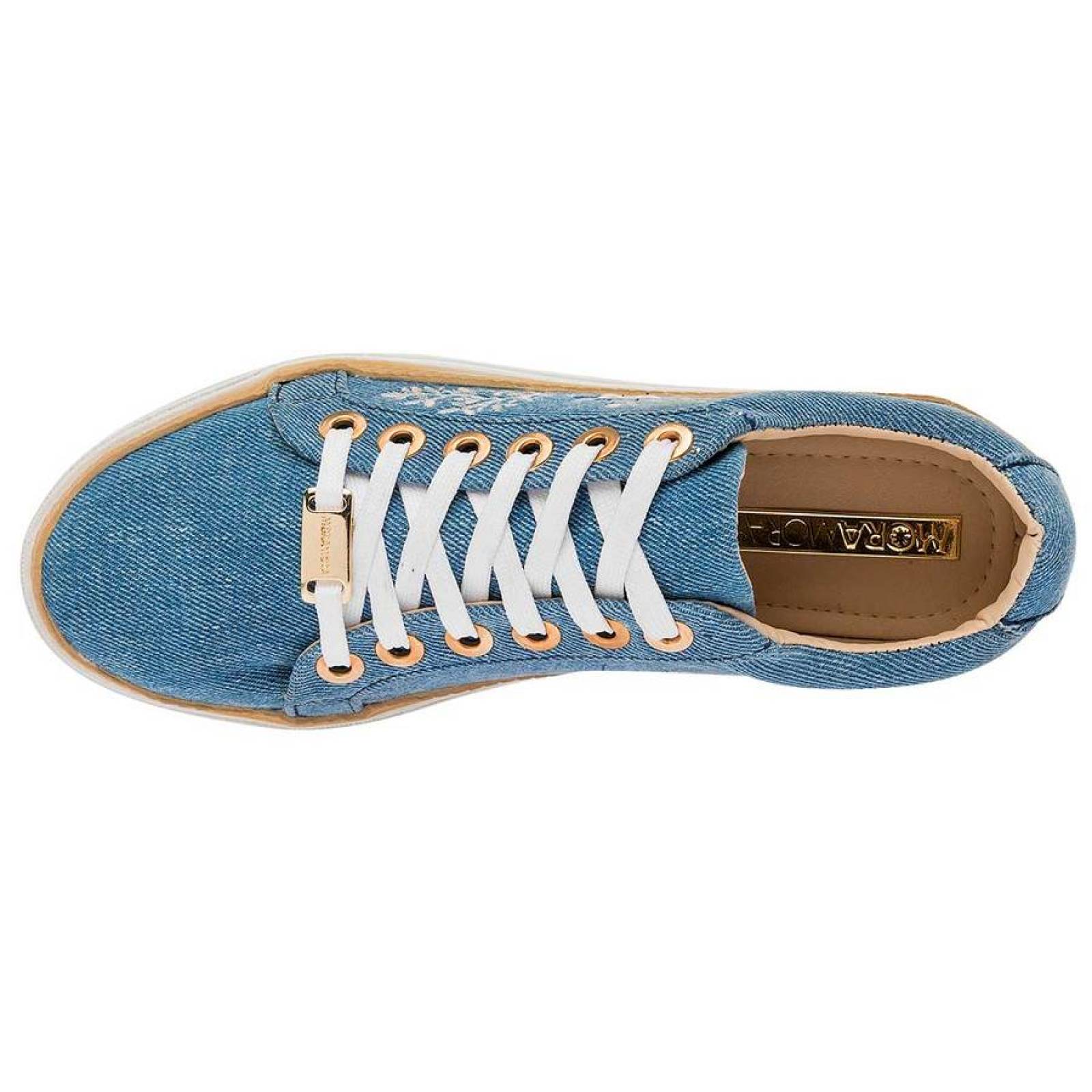 TENIS URBANO Moramora 2904 Color MEZCLILLA MUJER TX1