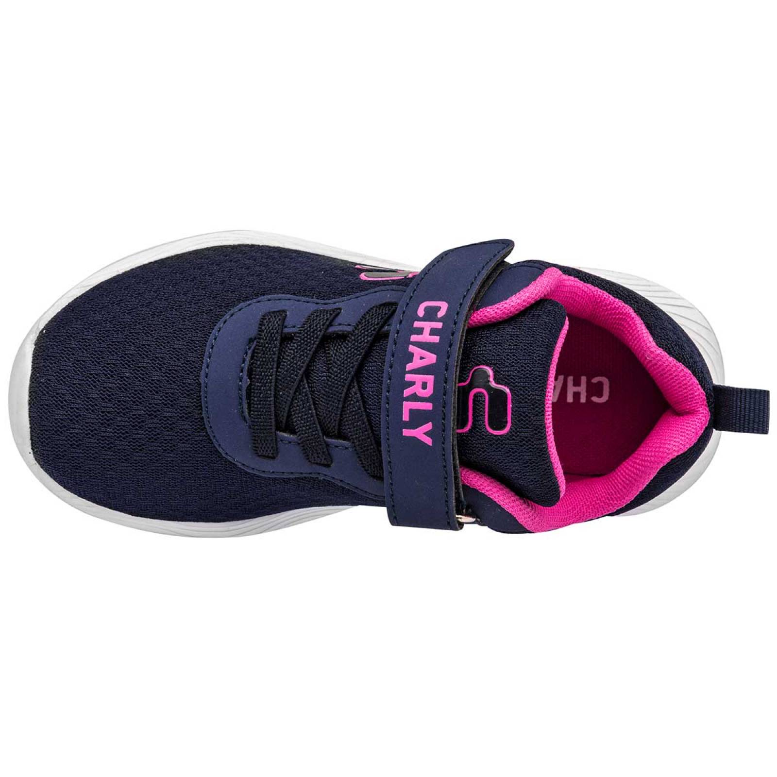 TENIS DEPORTIVO Charly 1069641 Color MARINO NIÃ‘A TX1