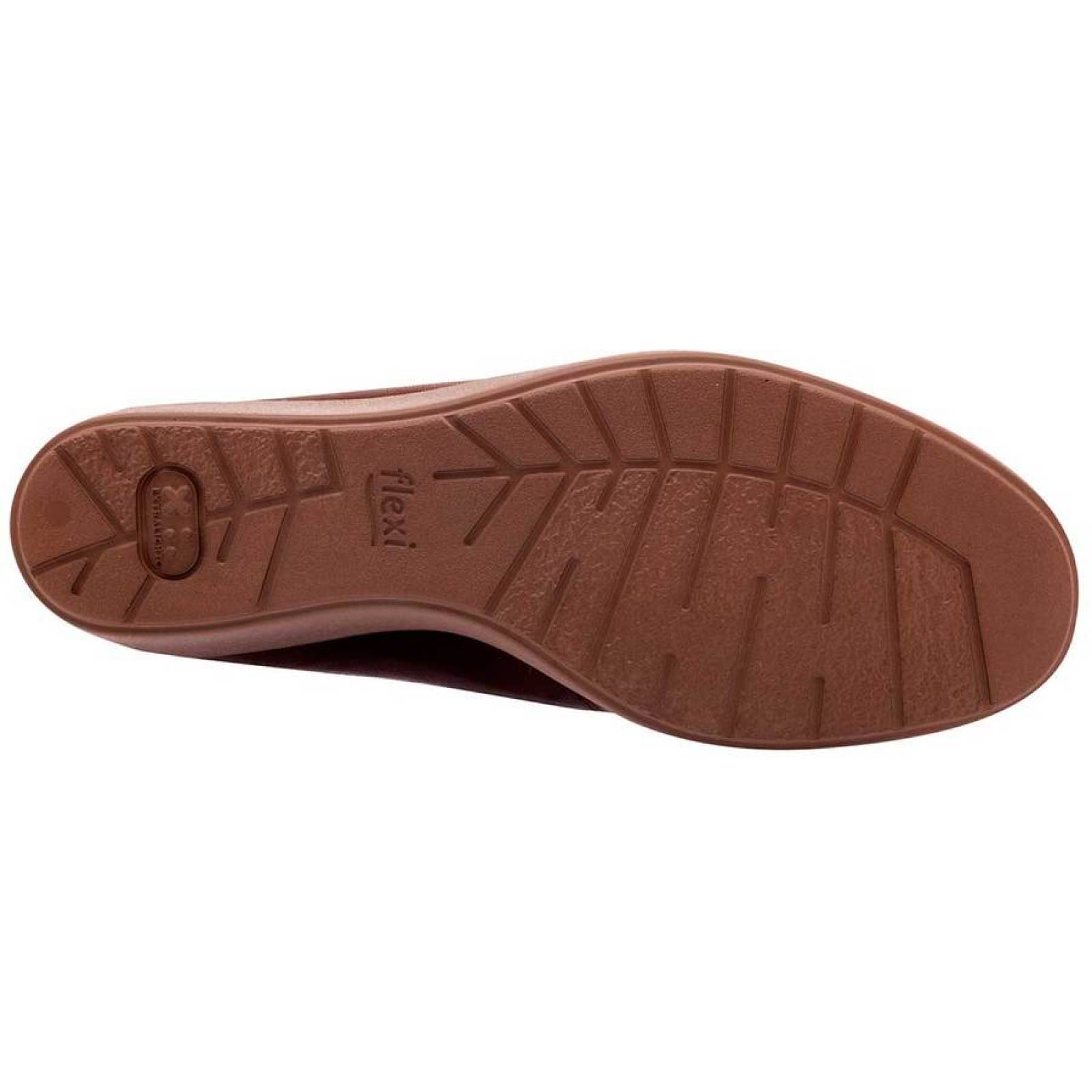 ZAPATO CASUAL Flexi 101501 Color CAFÉ PARA MUJER TX1