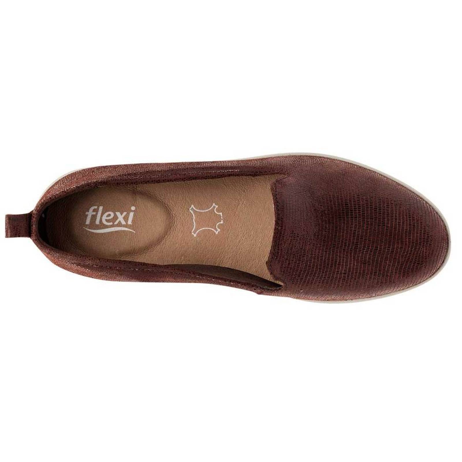 ZAPATO CASUAL Flexi 101902 Color CAFÉ PARA MUJER TX1