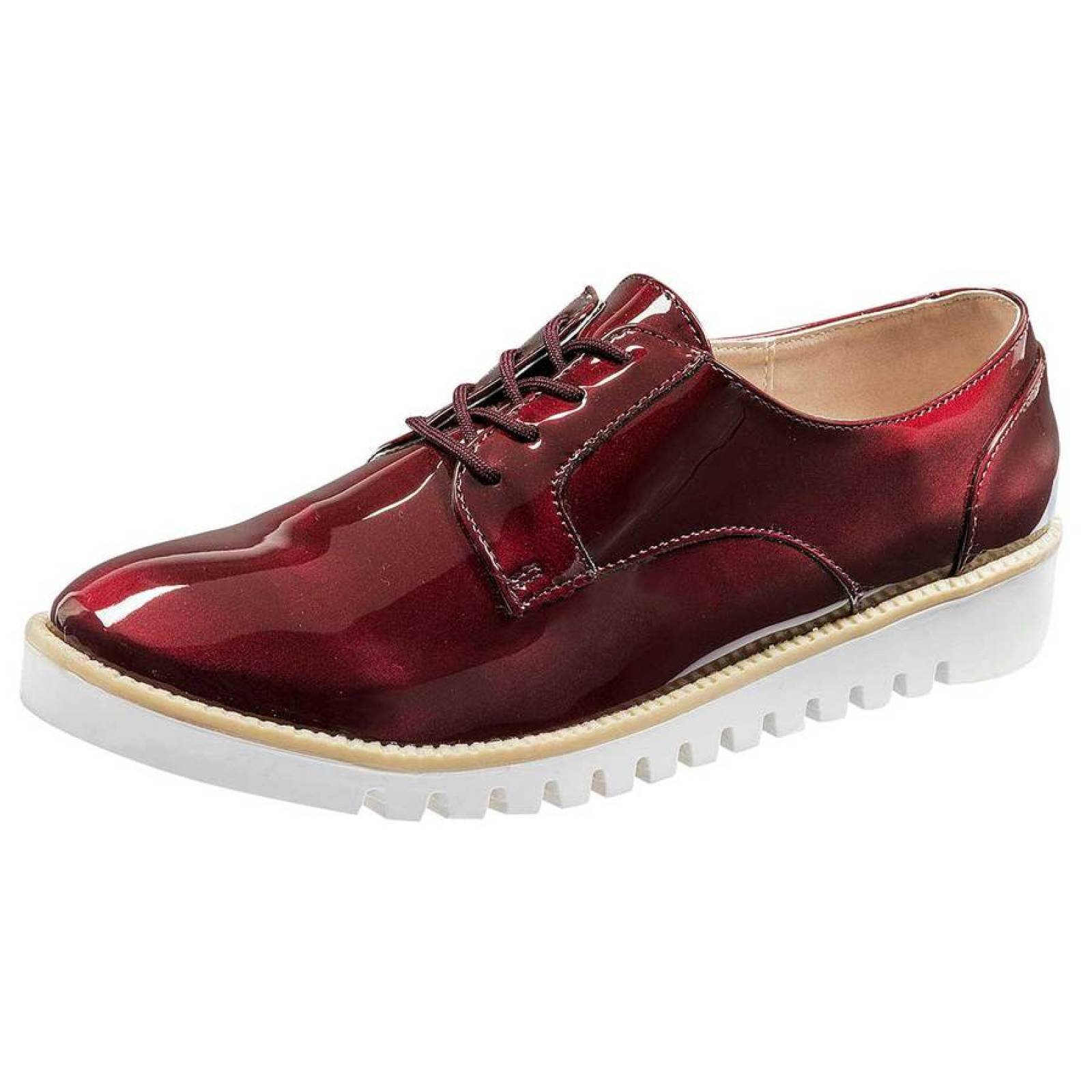 ZAPATO CASUAL Been Class 11508 Color VINO PARA MUJER TX1