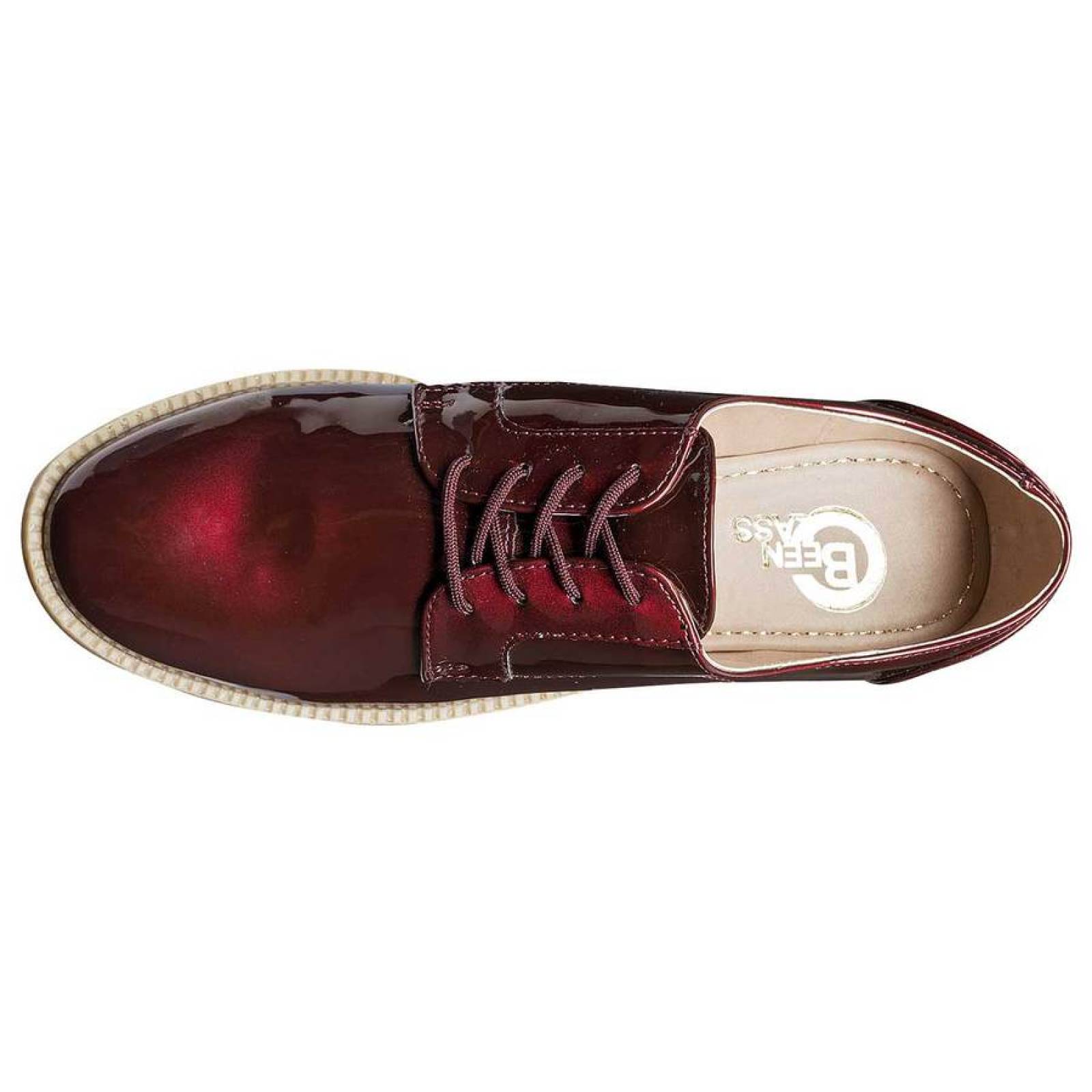 ZAPATO CASUAL Been Class 11508 Color VINO PARA MUJER TX1