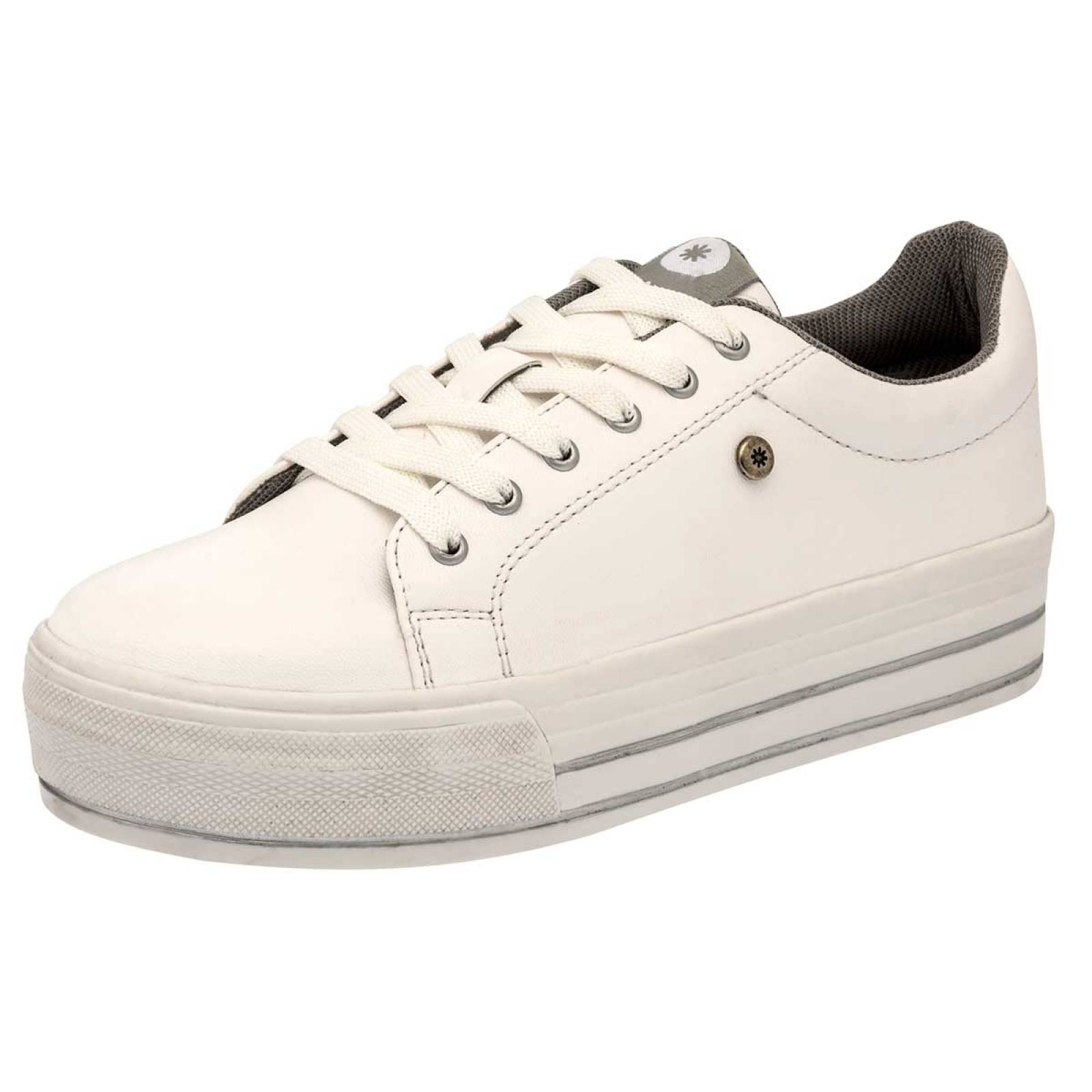 Tenis flatform best sale branco via marte