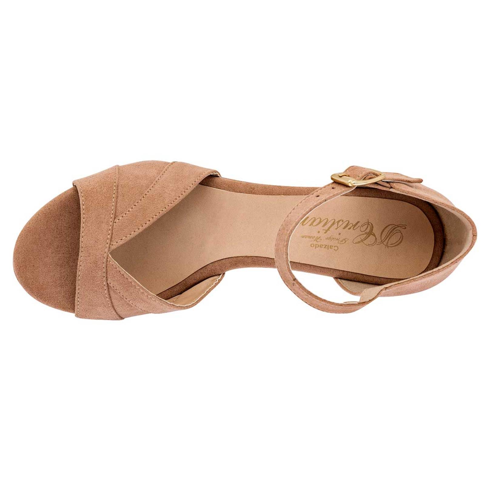 ZAPATO CASUAL D CRISTIAN 755 Color Beige para Mujer Tx2