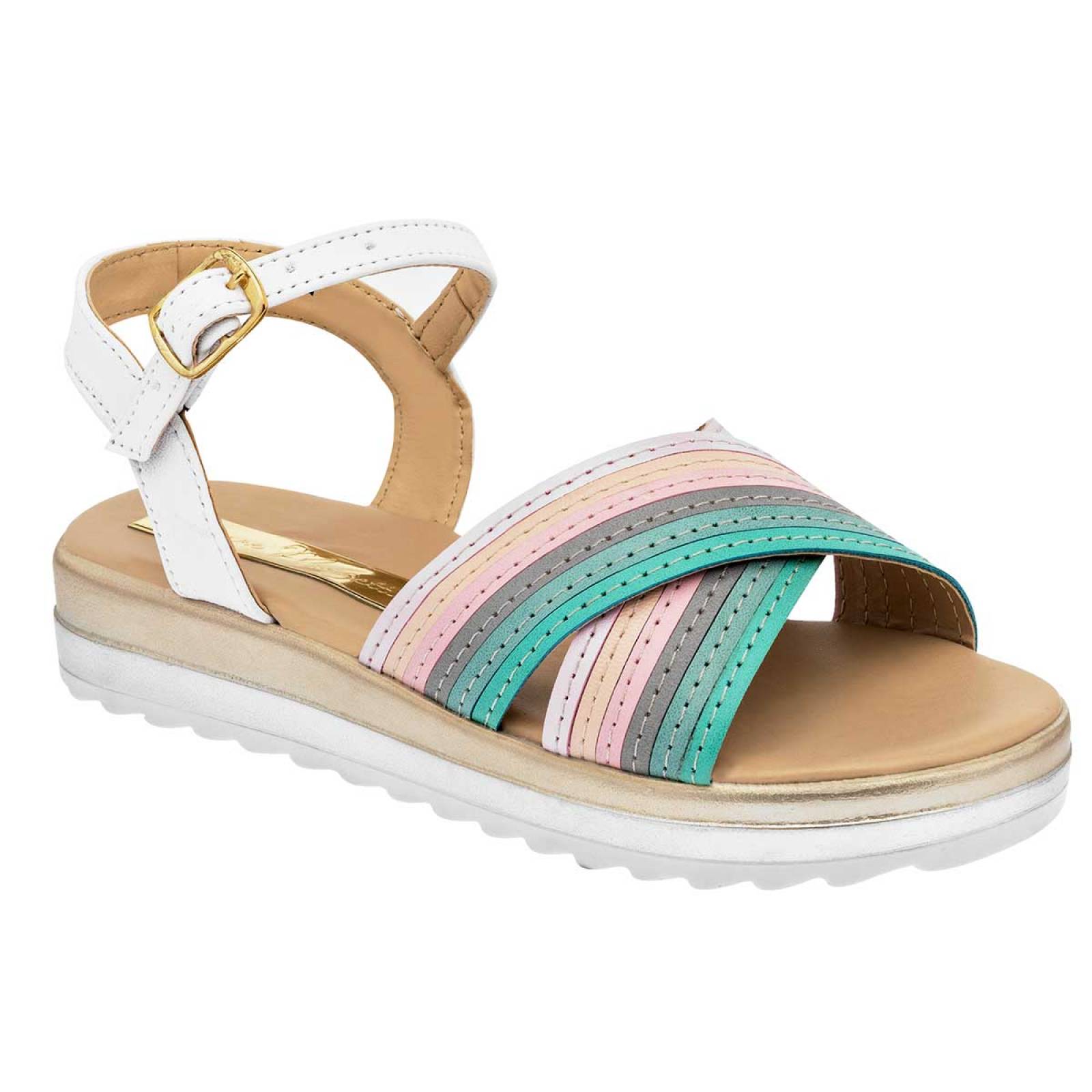 SANDALIA DIANNE MONZETTI 118 Color Blanco para Niña Tx2