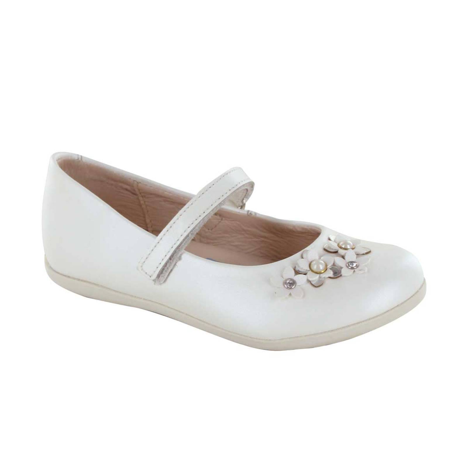 ZAPATO PARA GRADUACION COQUETA 30505Y Color Blanco para Niña Tx2