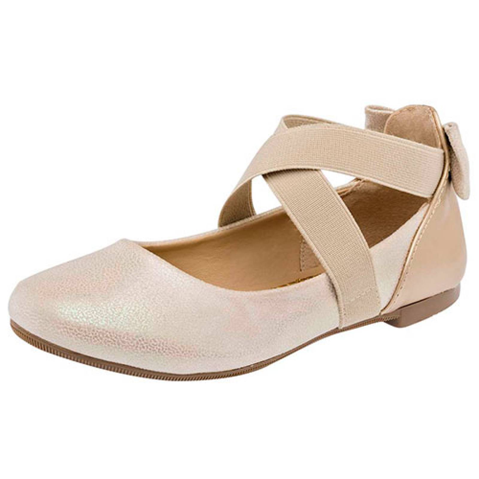 ZAPATO PARA GRADUACION TROPICANA 46028 Color Beige para Niña Tx2