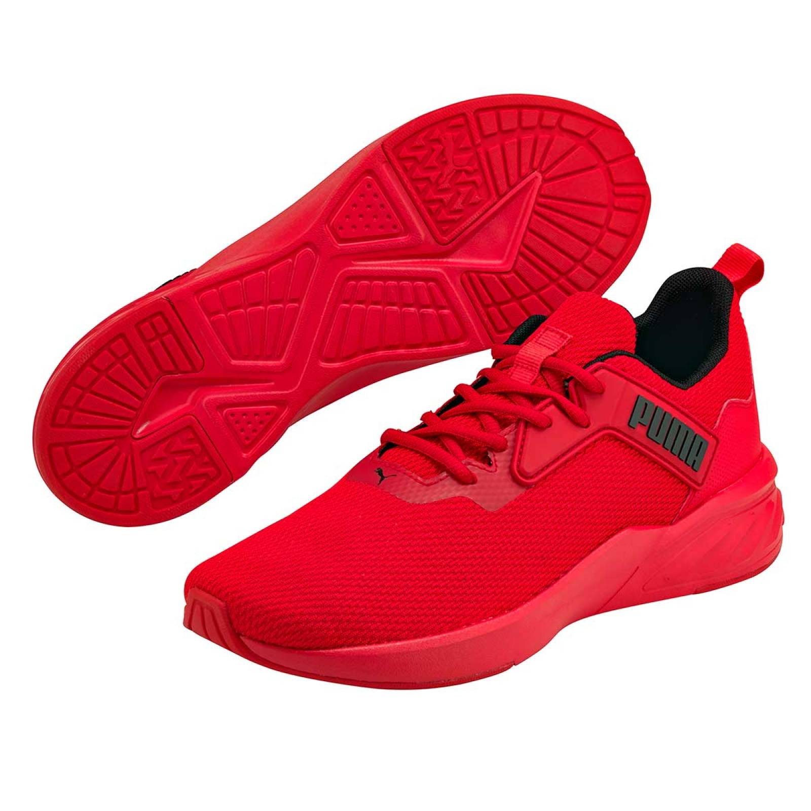 Tenis puma 2024 rojo sin agujeta