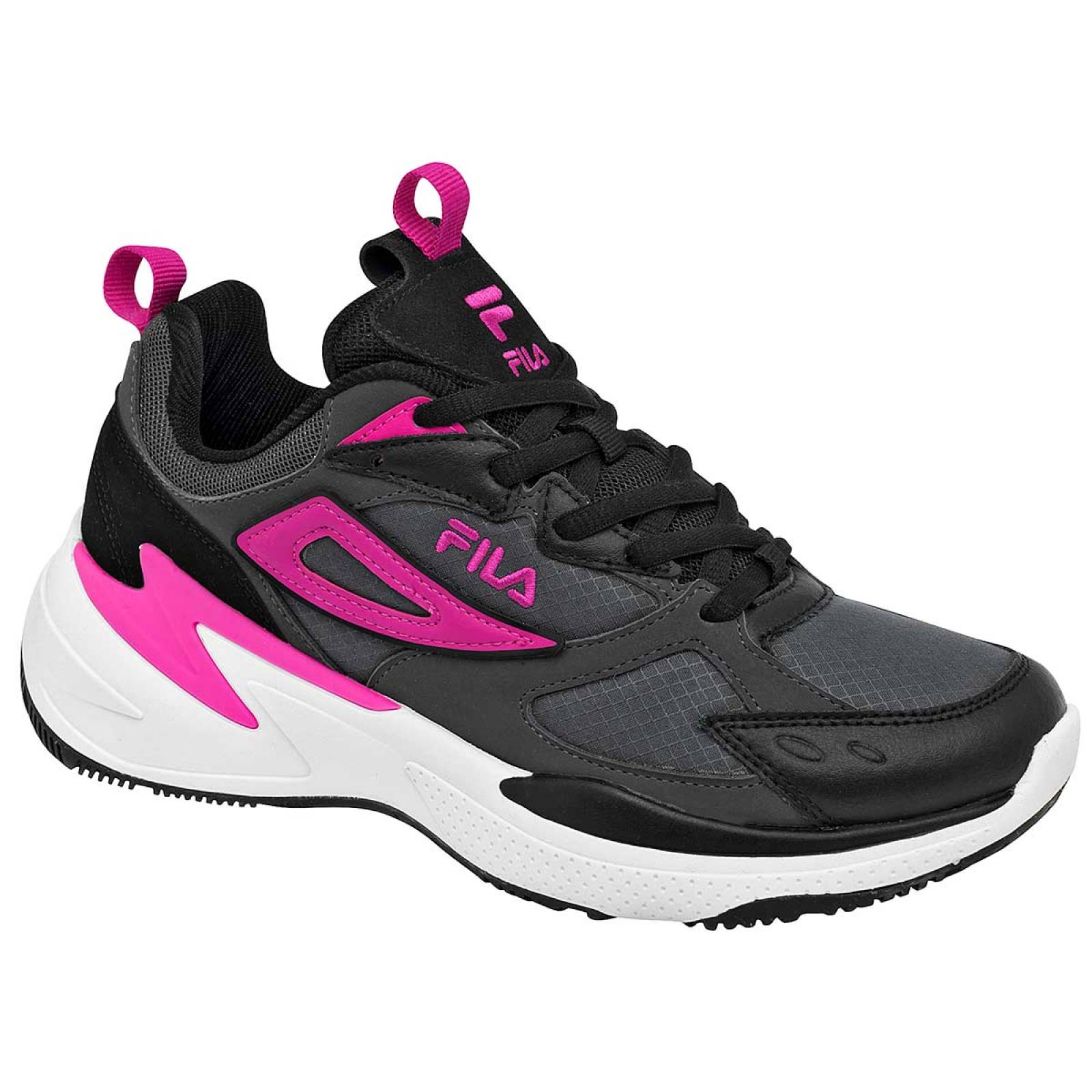 Tenis fila grises outlet mujer 75