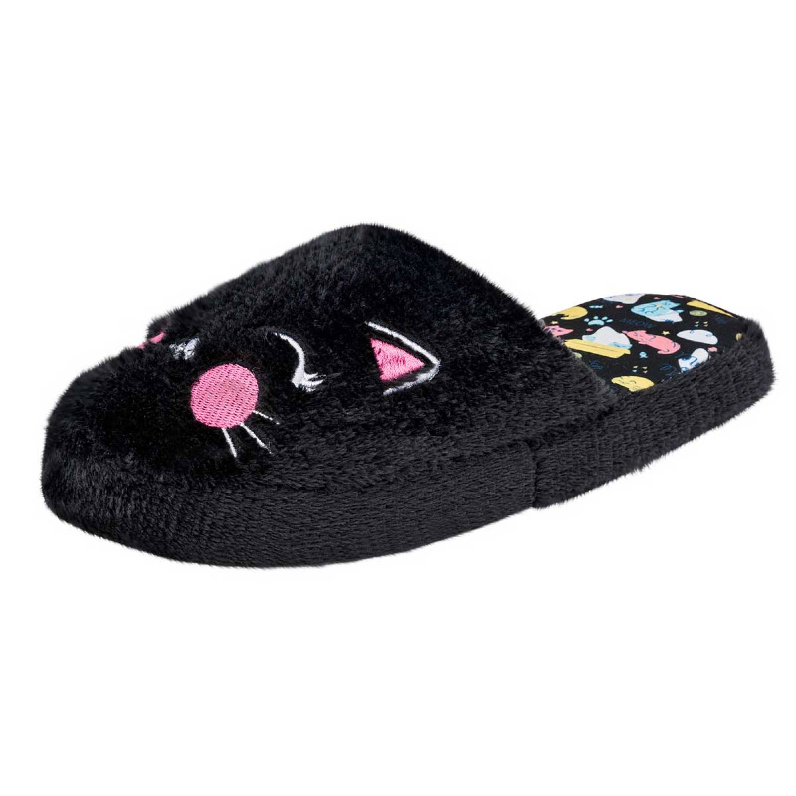 PANTUFLA HUARACHETAS PAPZ20001 Color Negro para Mujer Tx3