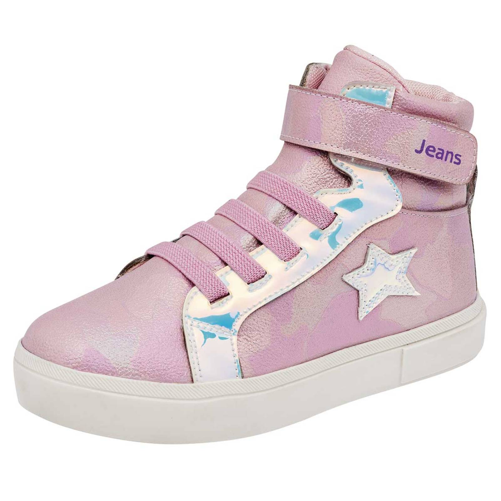 TENIS URBANO JEANS SHOES 31211 Color Rosa para Niña Tx3
