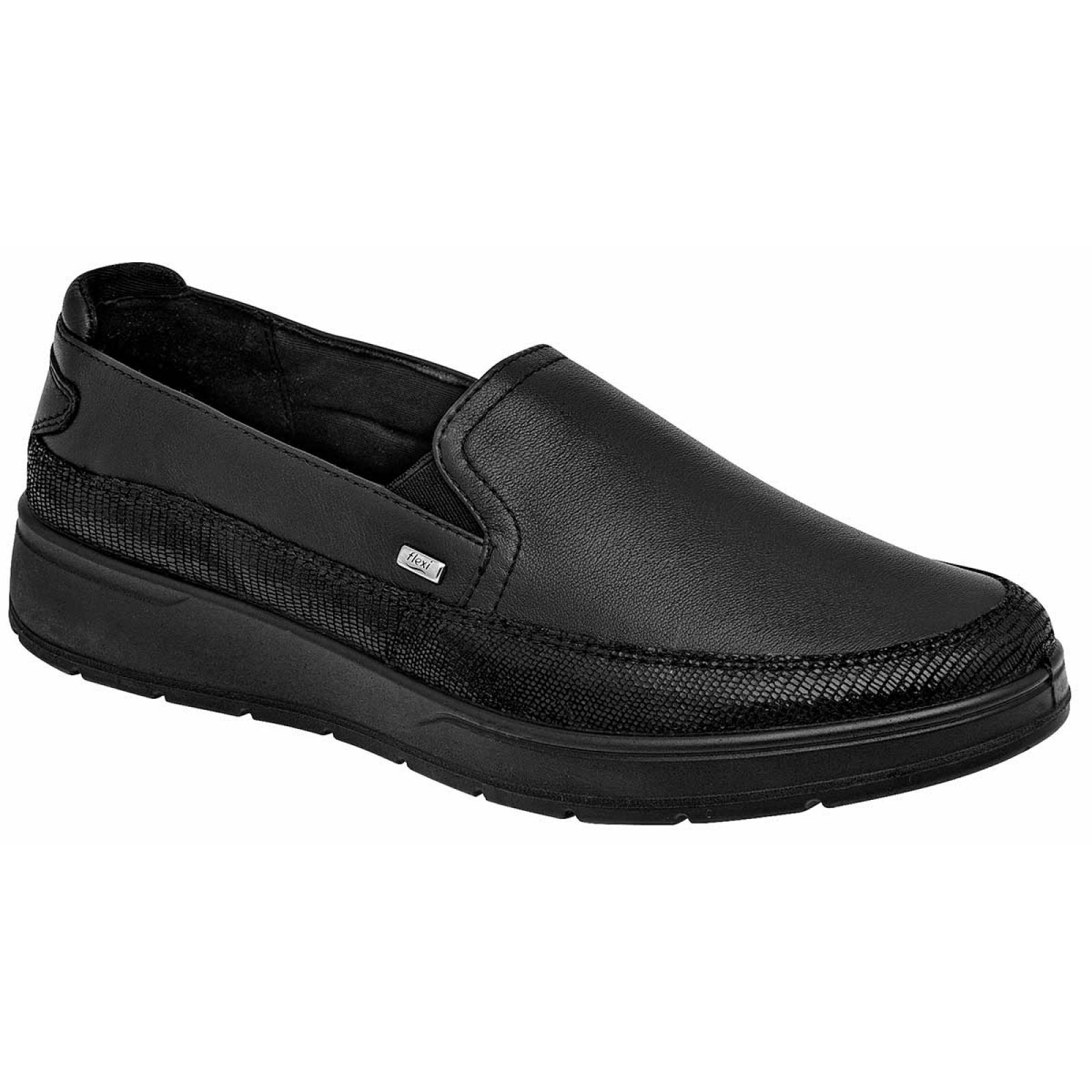 ZAPATO CONFORT Flexi 103608 Color Negro PARA Mujer Tx4