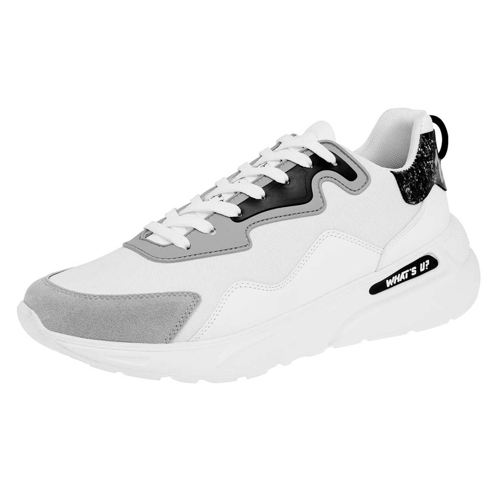 TENIS Whats U 326528 Color Blanco PARA Hombre Tx4