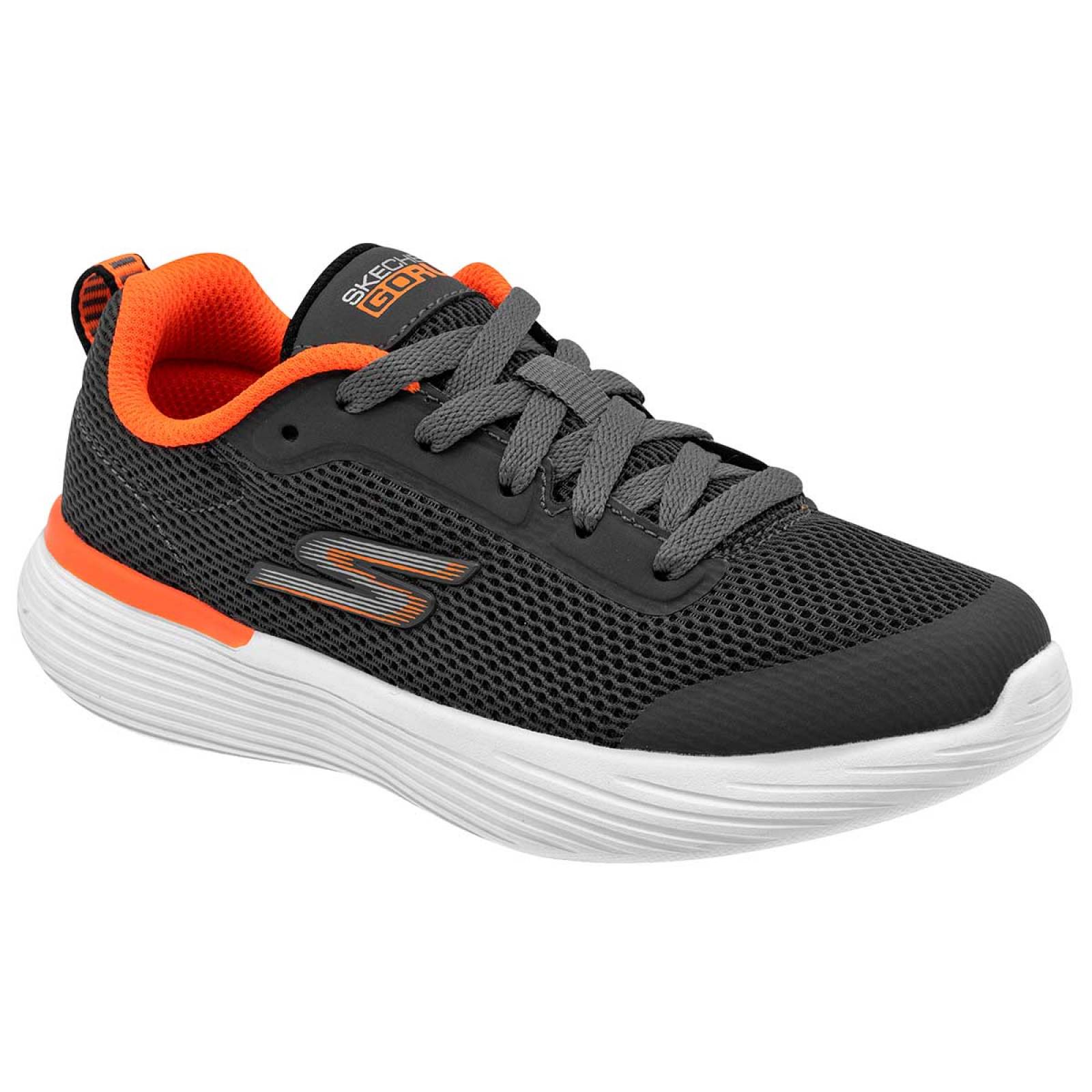 TENIS Skechers 405100LXC Color Gris PARA Niño Tx4