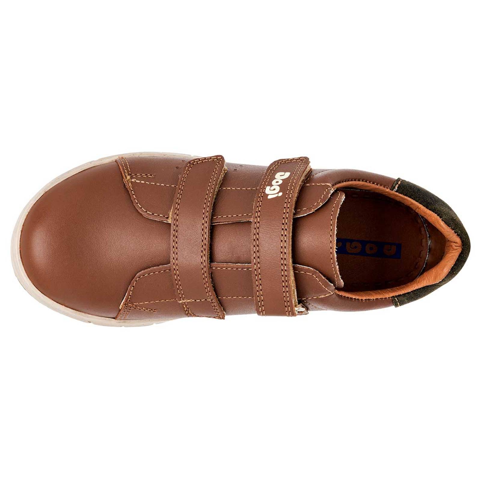 ZAPATO CASUAL Dogi 4066 Color Cafe PARA Niño Tx4