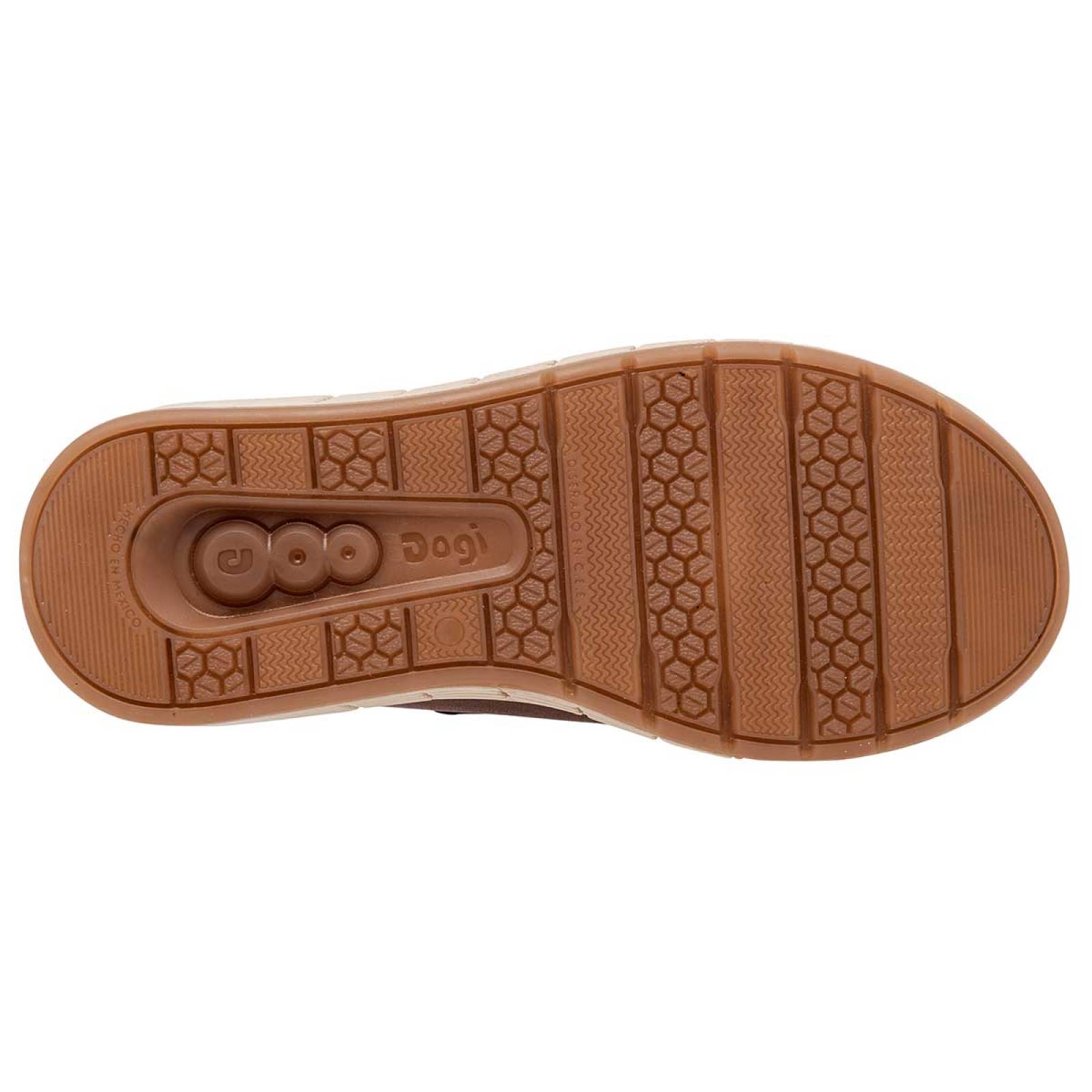 ZAPATO CASUAL Dogi 4066 Color Cafe PARA Niño Tx4