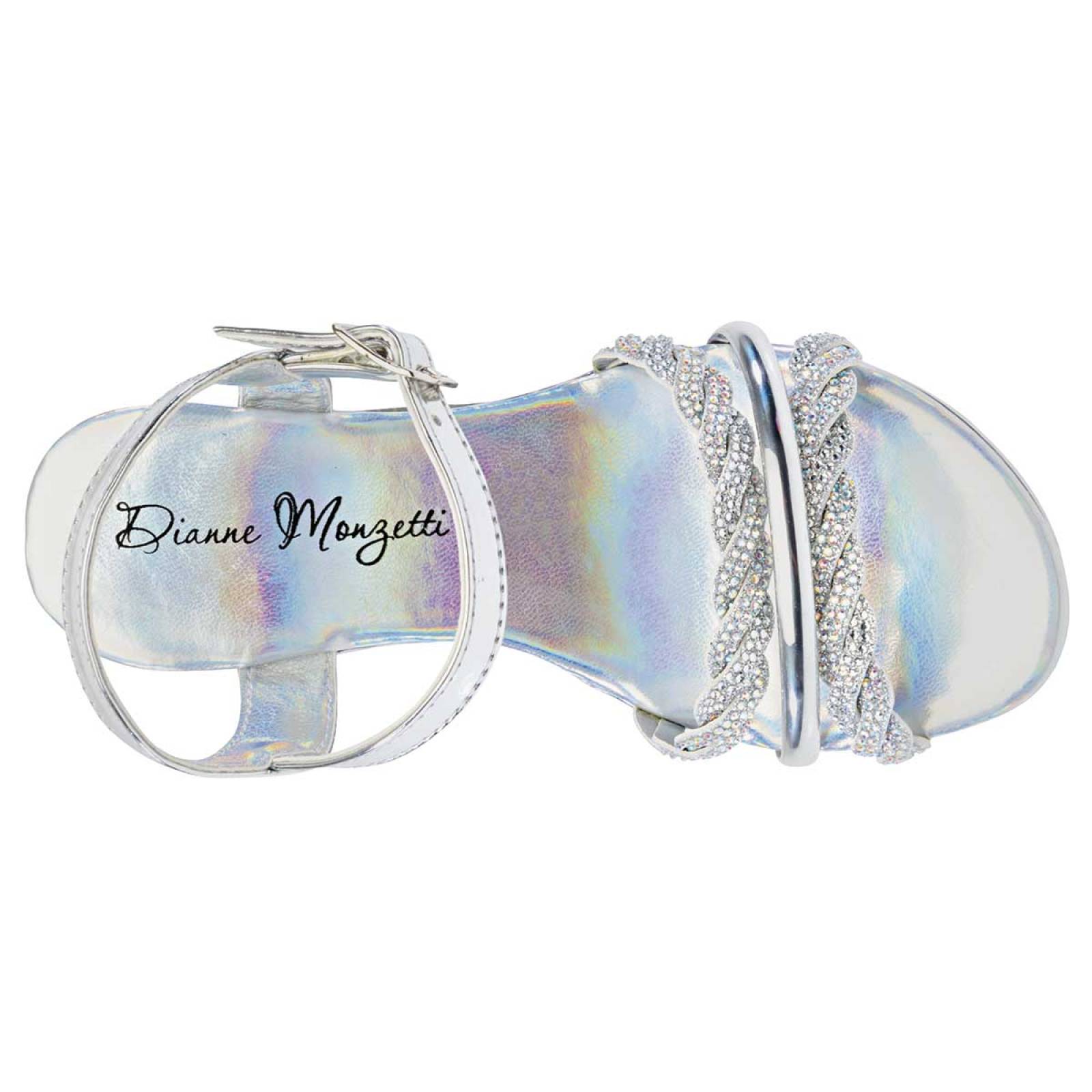ZAPATO PARA GRADUACION Dianne monzetti 7515 Color Gris PARA Niña Tx4