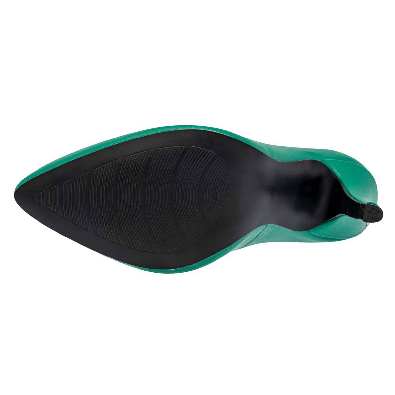 MORA MORA Zapatilla Cerrada de punta verde tacon de aguja 10 cm