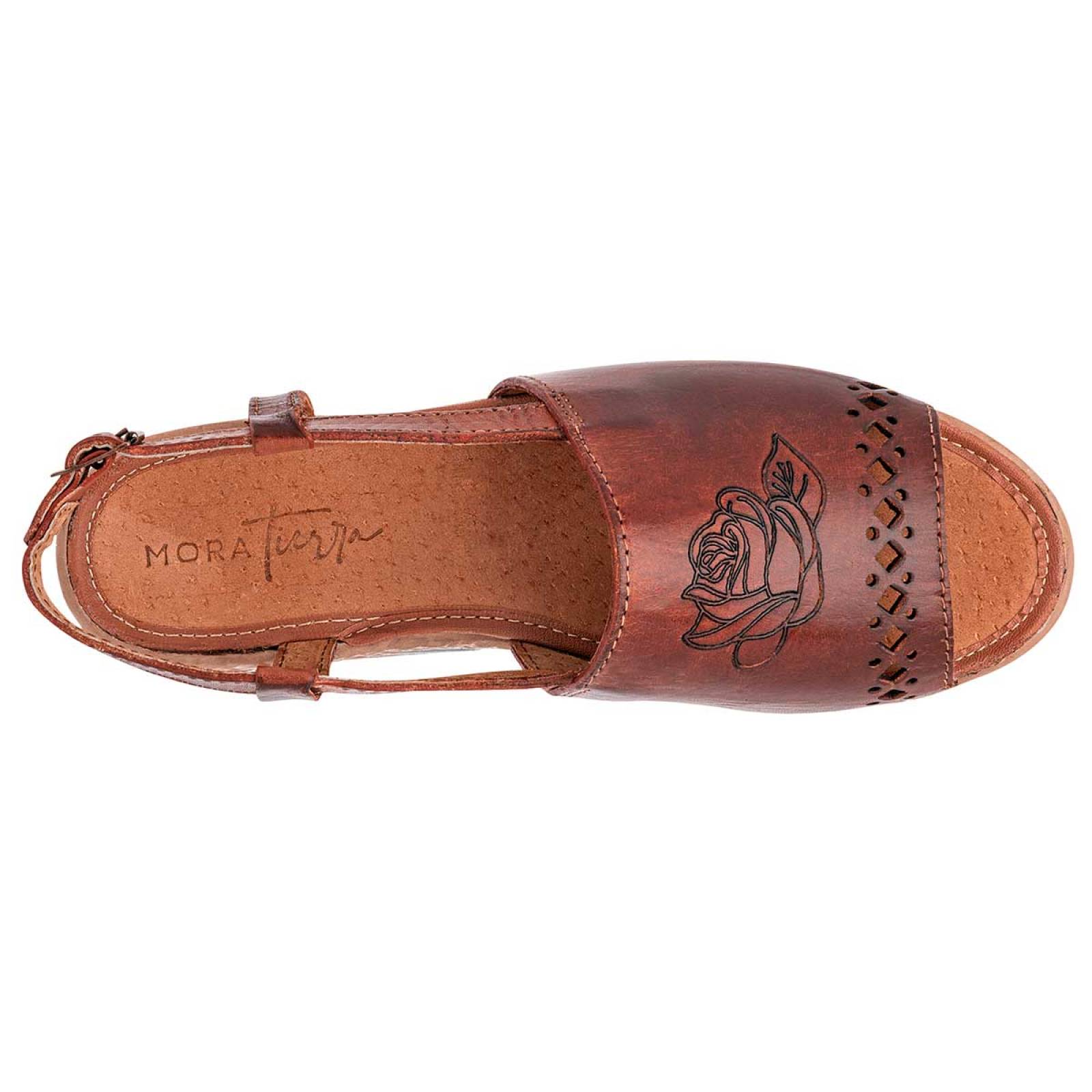 SANDALIA ARTESANAL Mora tierra 16310211 Color Cafe PARA Mujer Tx6
