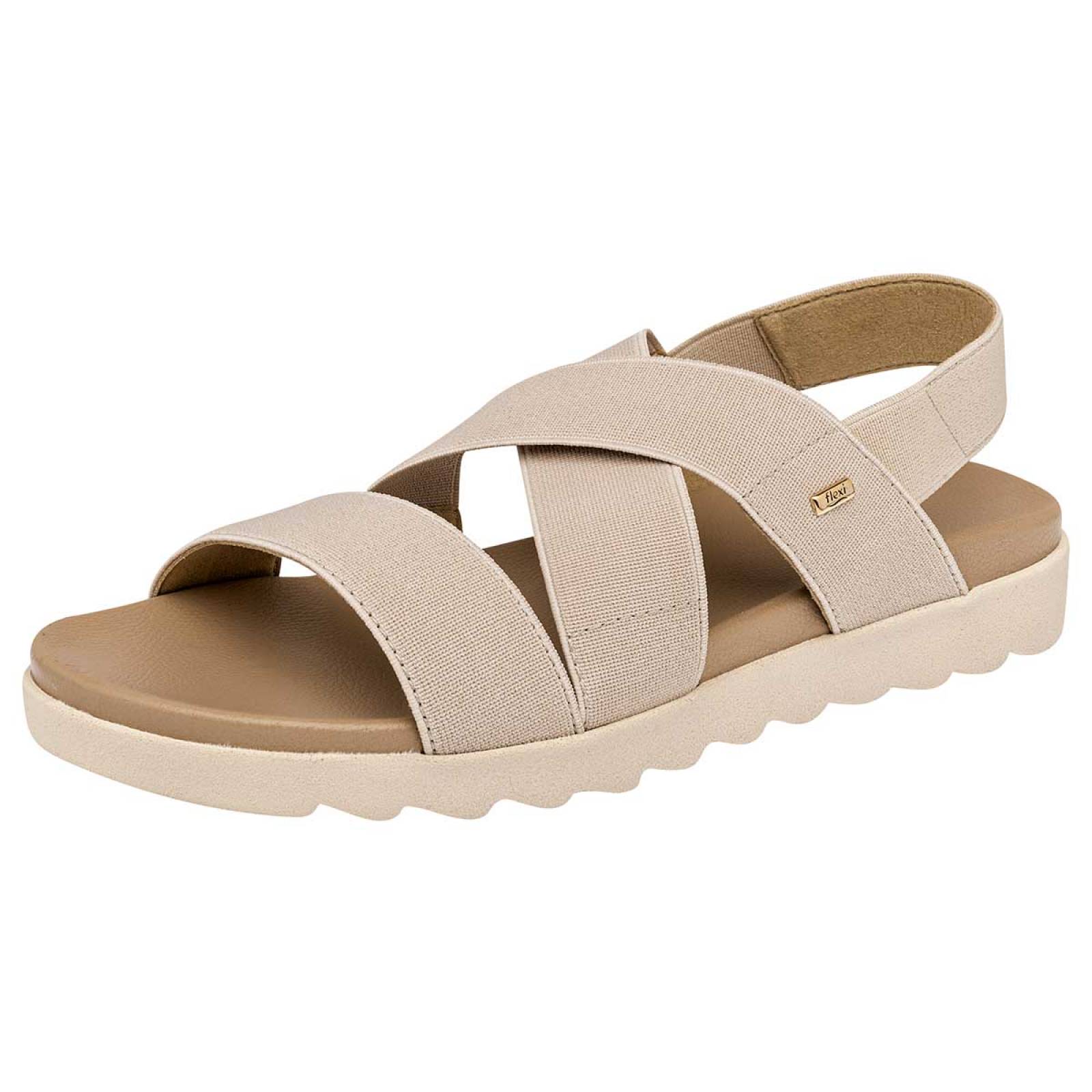 SANDALIA DE TIRILLAS Flexi 107113 Color Beige PARA Mujer Tx6