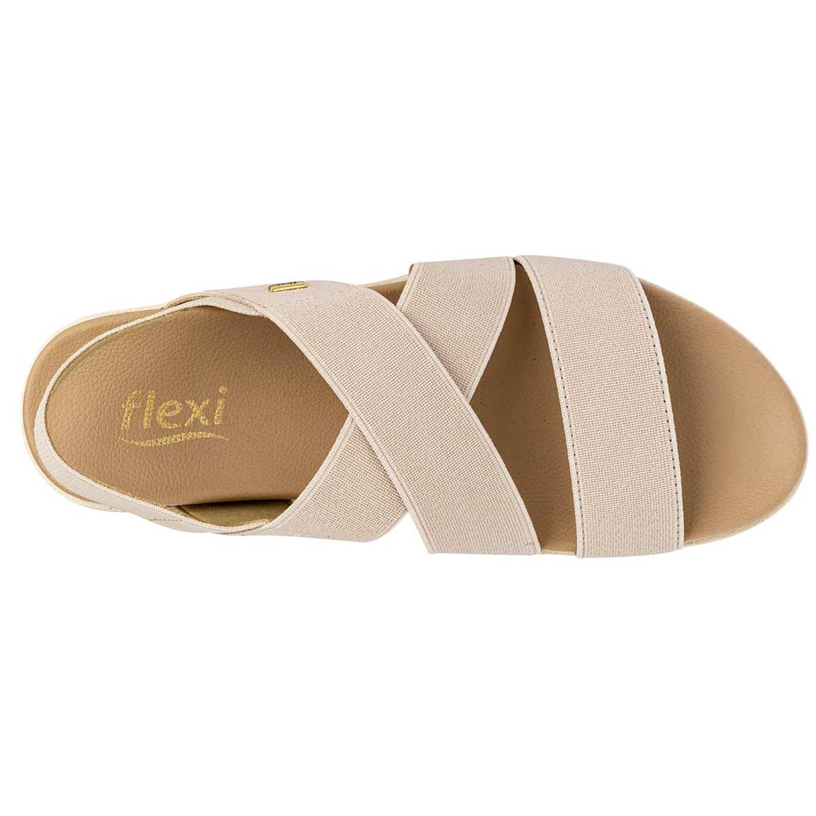 SANDALIA DE TIRILLAS Flexi 107113 Color Beige PARA Mujer Tx6